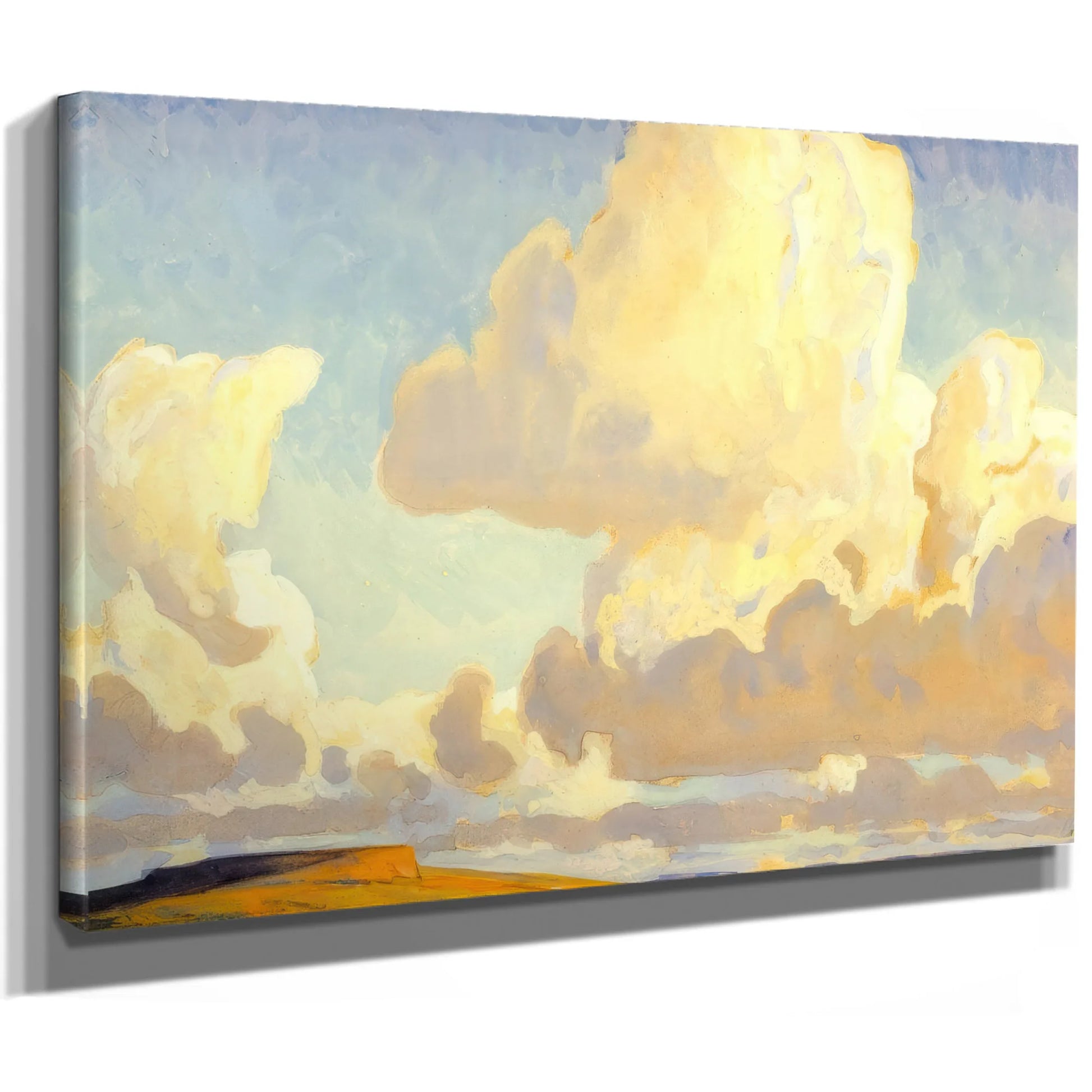 Butte And Clouds By Maynard Dixon Fine Art Print