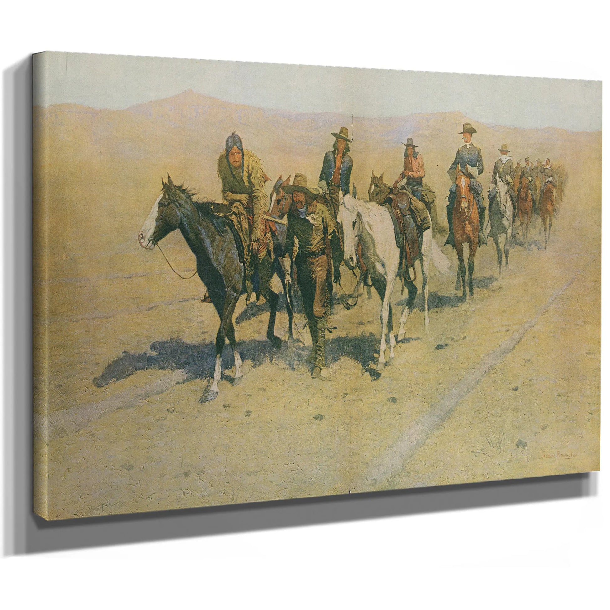 Pony Tracks In The Buffalo Trails by Frederic Remington