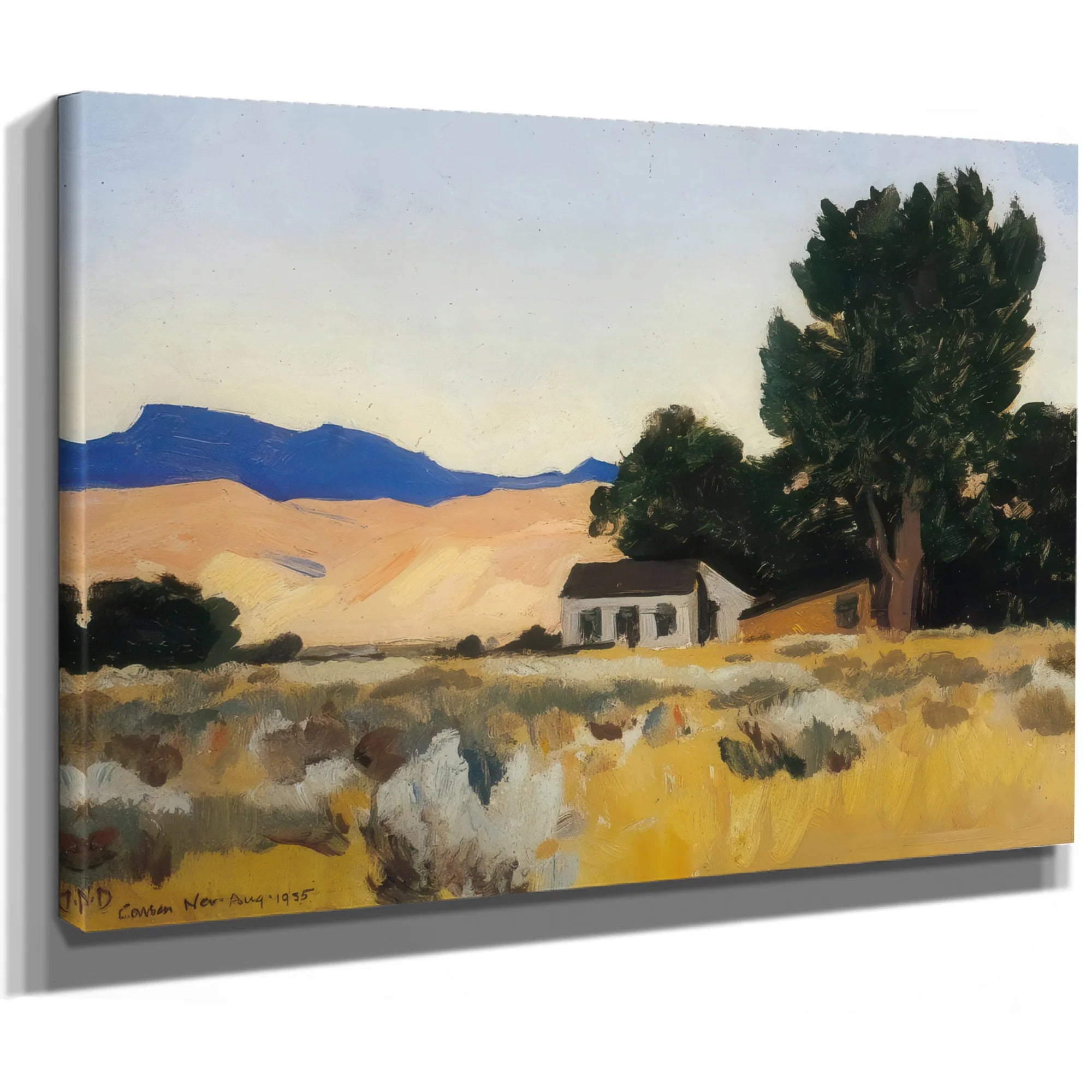 Cottage In Carson By Maynard Dixon Fine Art Print
