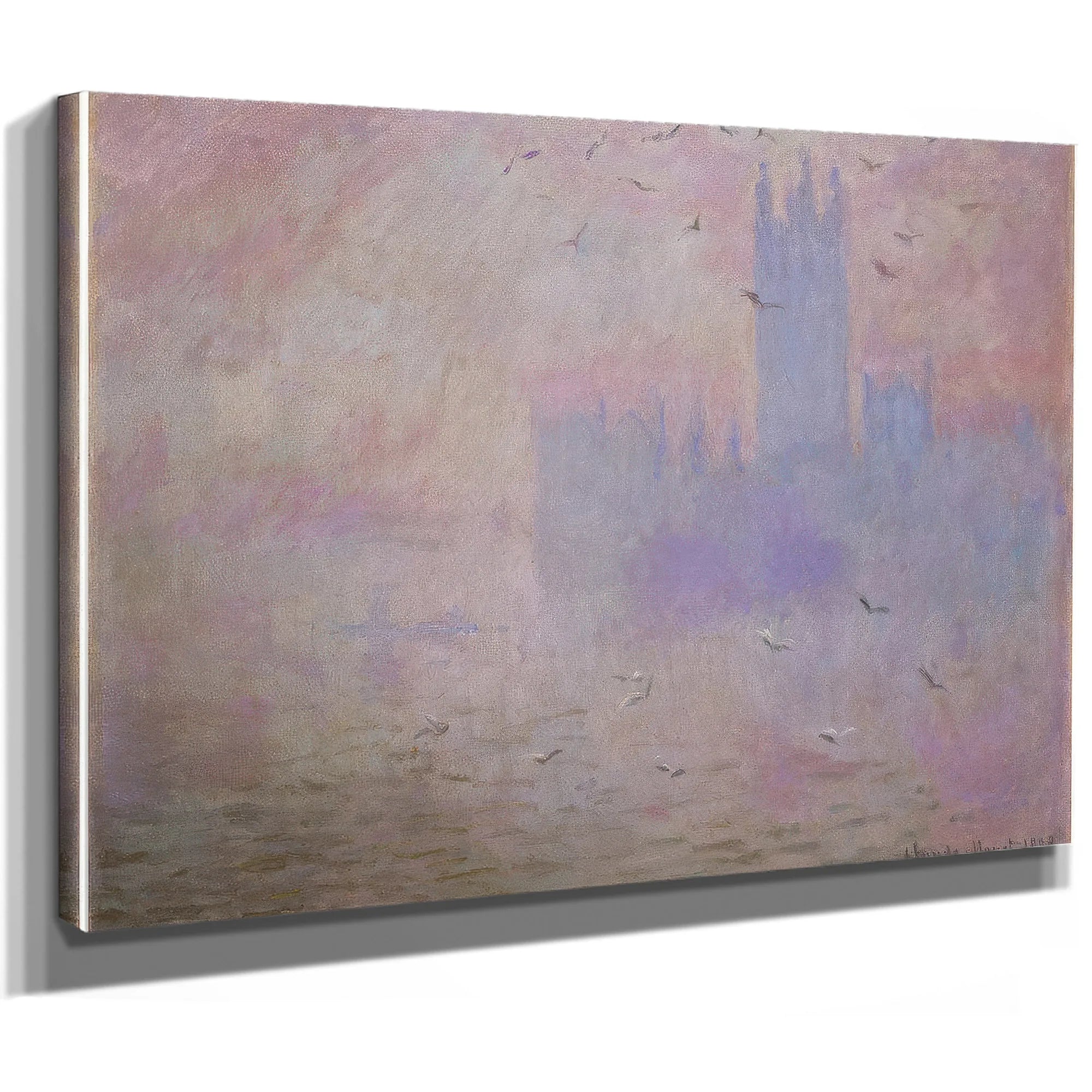 The Houses Of Parliament, Seagulls By Claude Monet Fine Art Print
