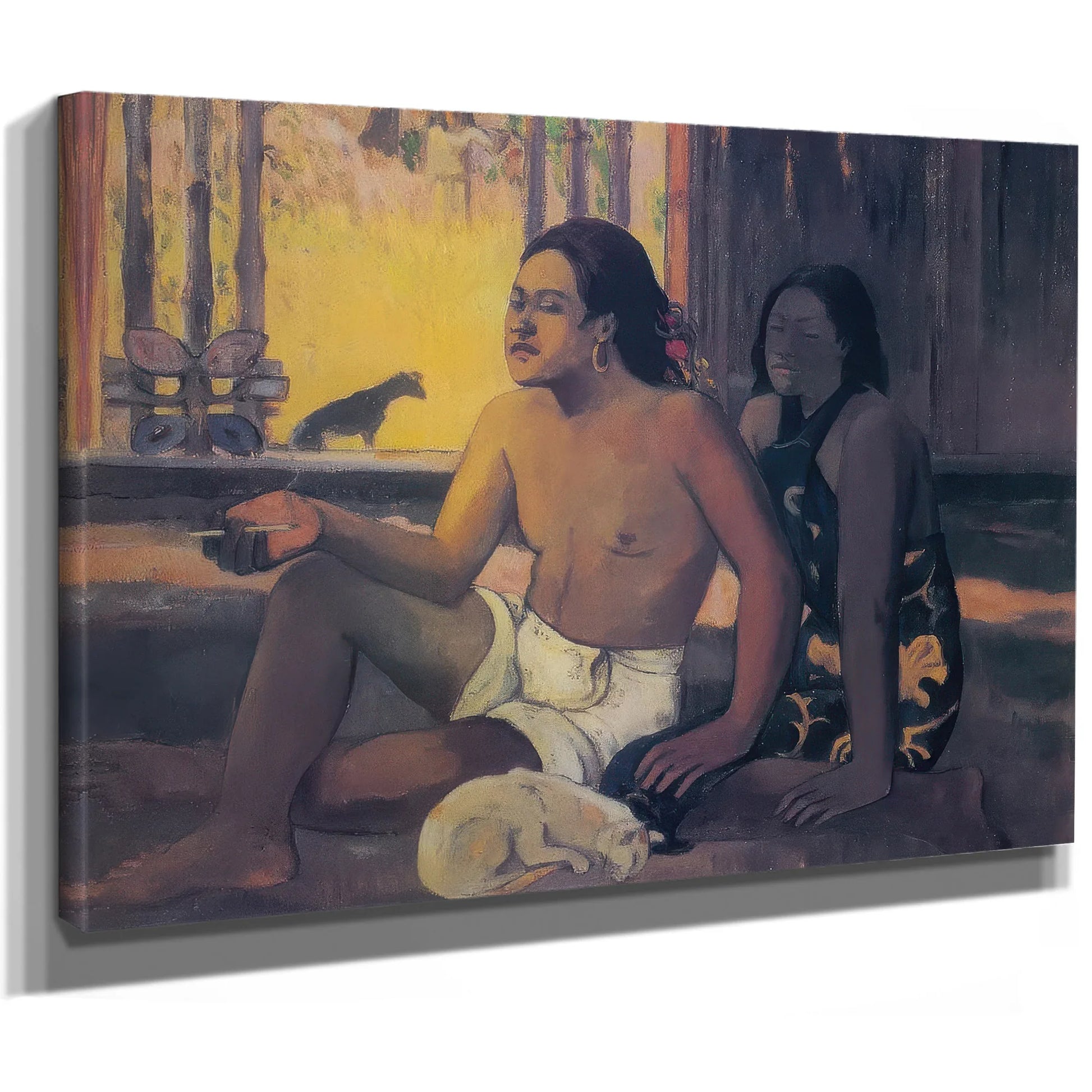 Eiaha Ohipa ( Tahitians In A Room) By Paul Gauguin Fine Art Print