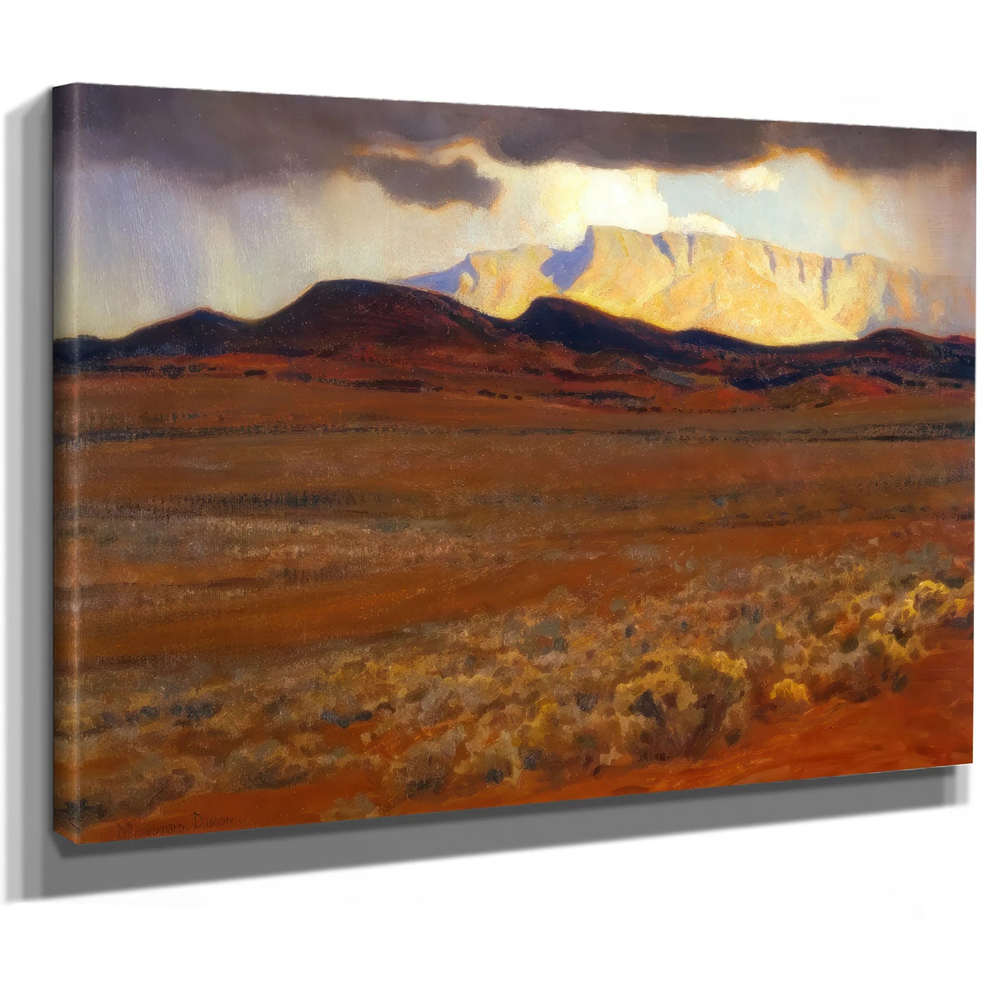 Storm On The Desert By Maynard Dixon Fine Art Print
