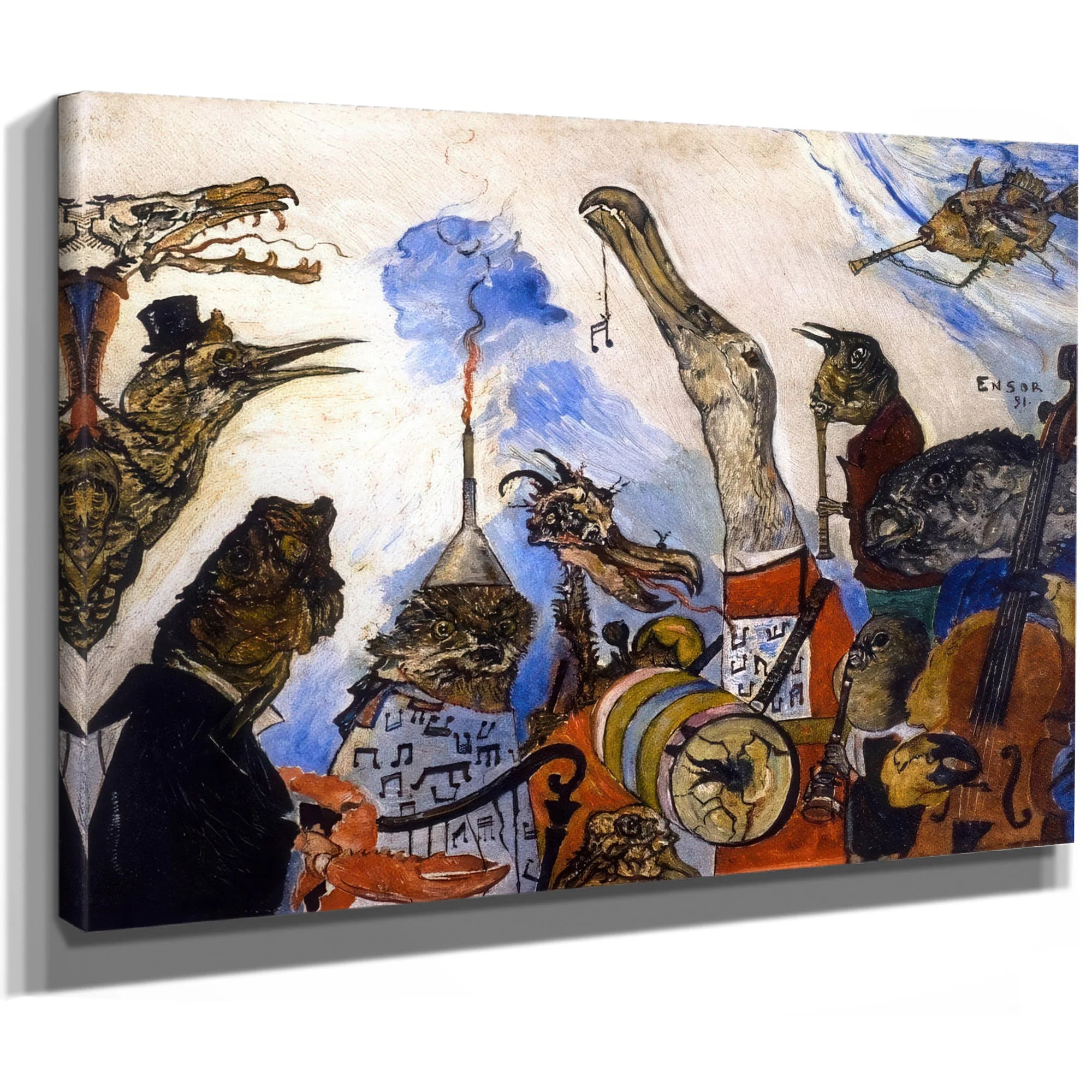 The Frightful Musicians By James Ensor Fine Art Print
