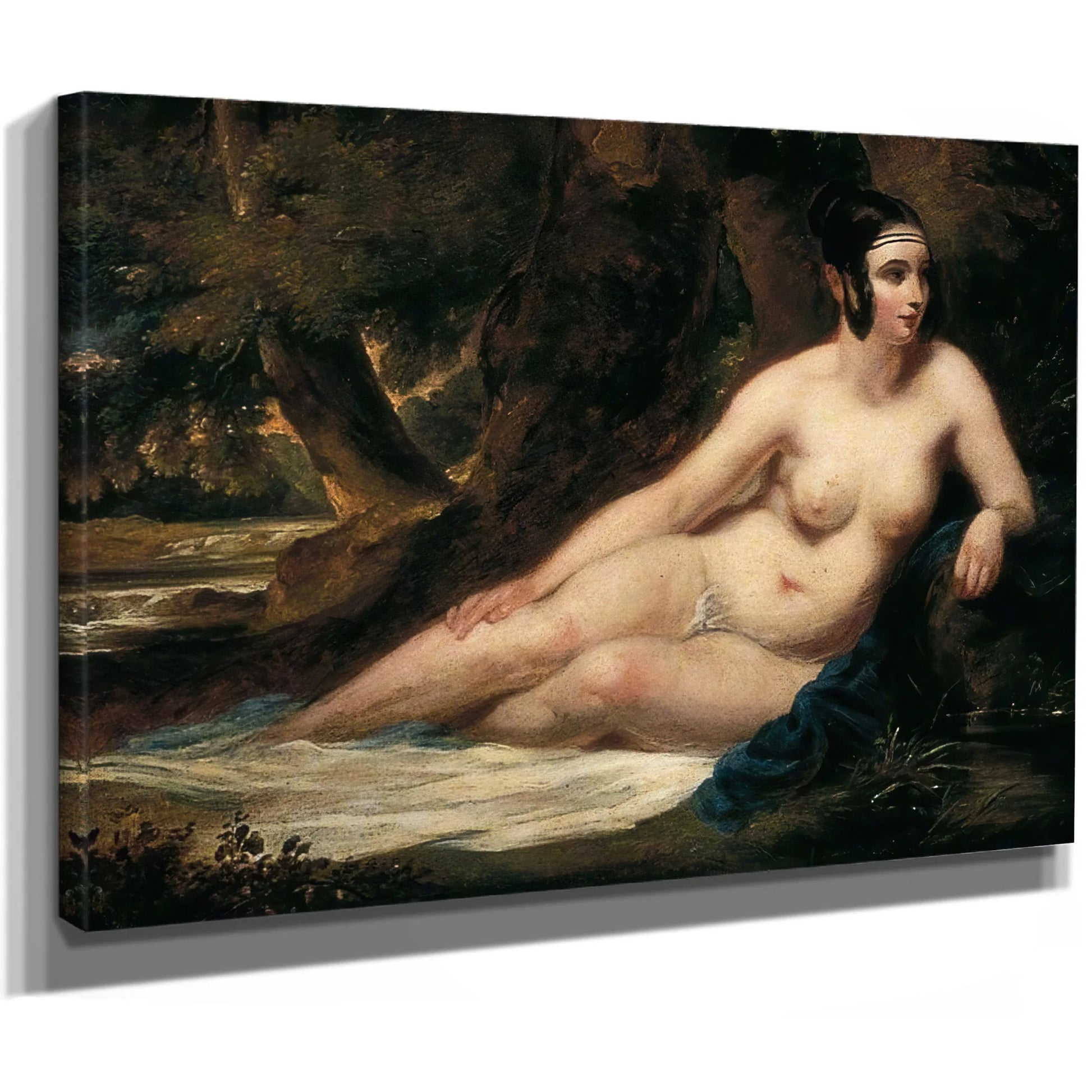 Reclining Female Nude In A Landscape By William Etty Fine Art Print