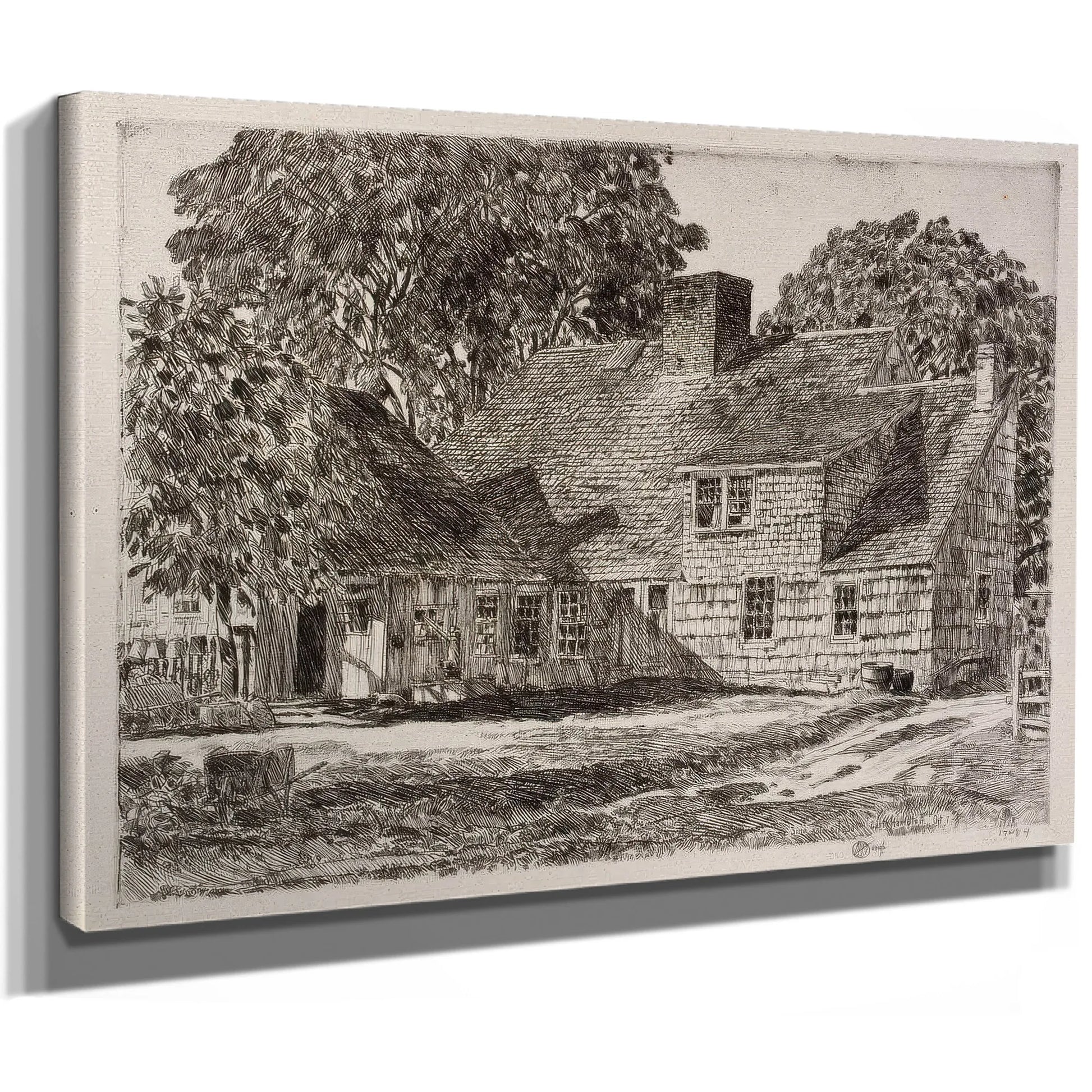 Old Dominy House By Childe Hassam Fine Art Print