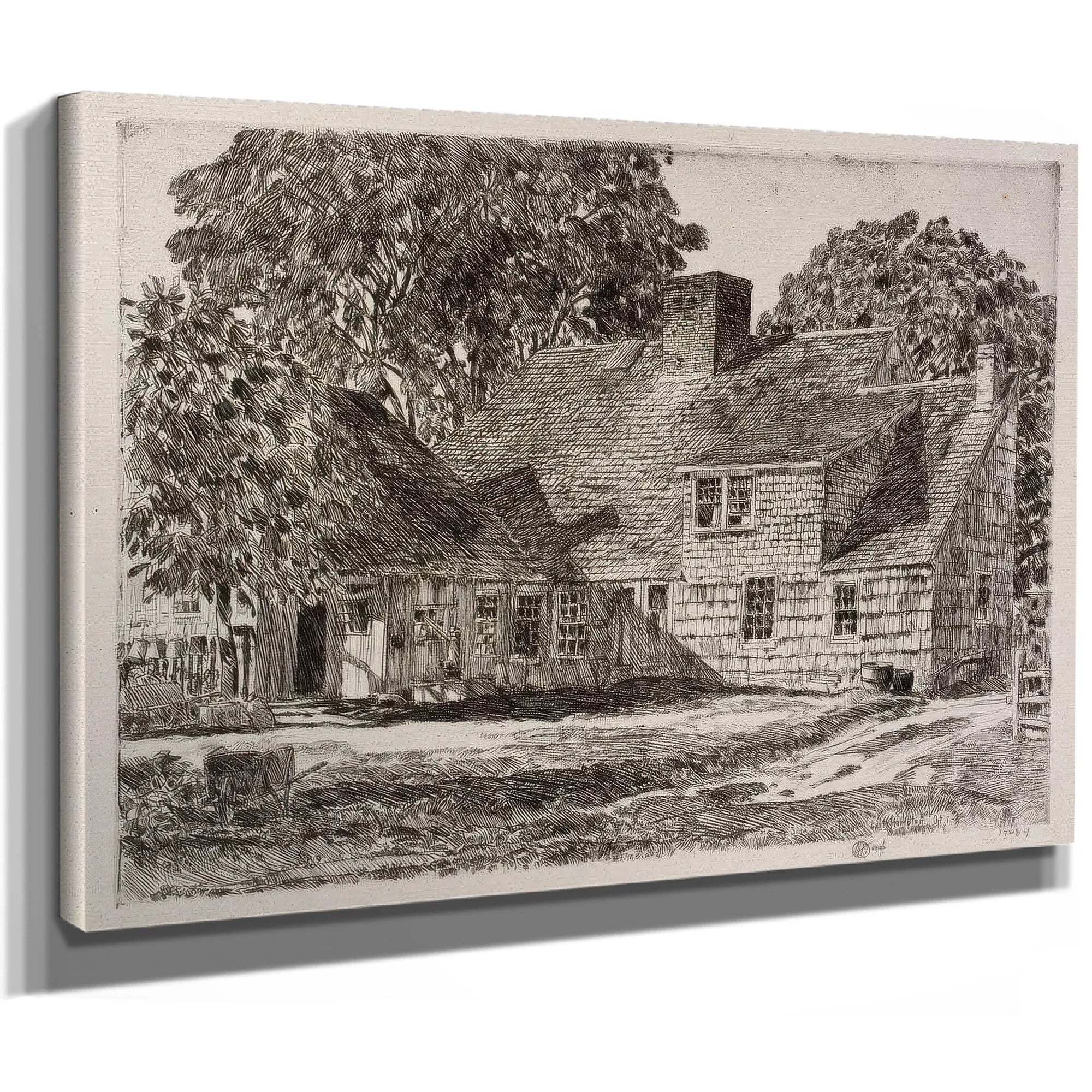 Old Dominy House By Childe Hassam Fine Art Print