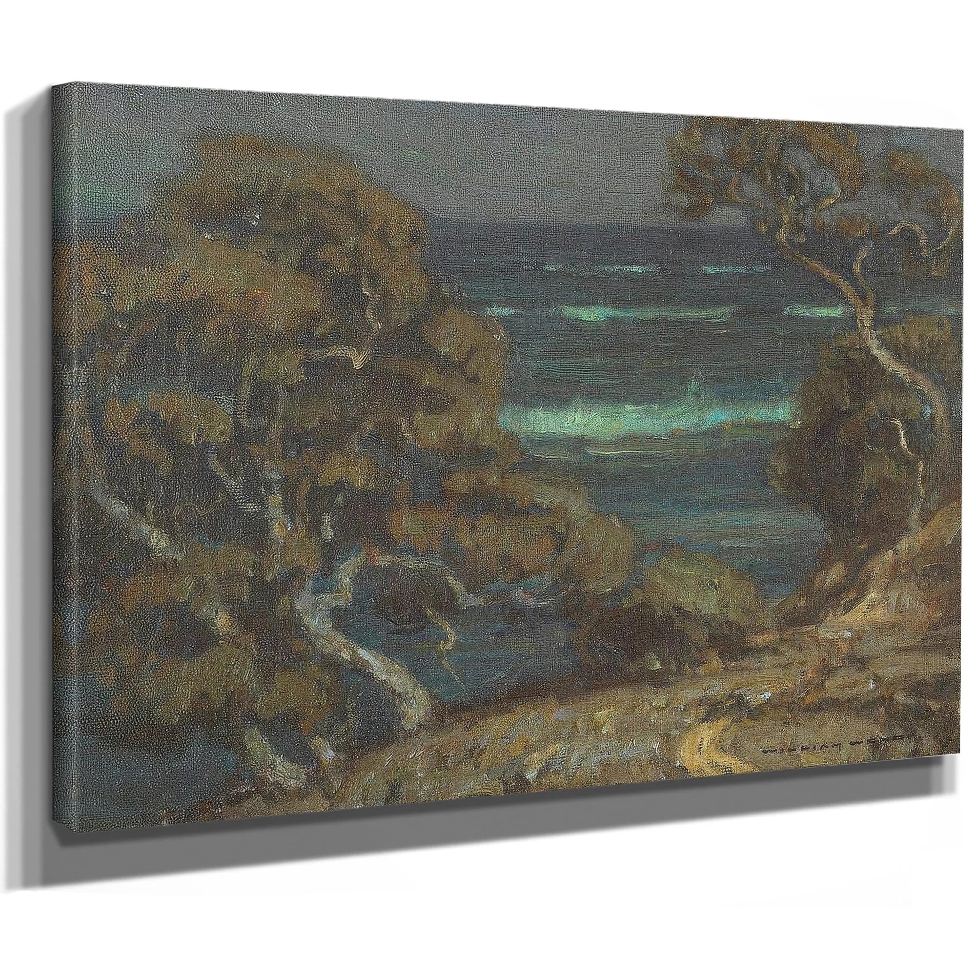 A Coastal Path Among Cypress Trees By William Wendt Fine Art Print