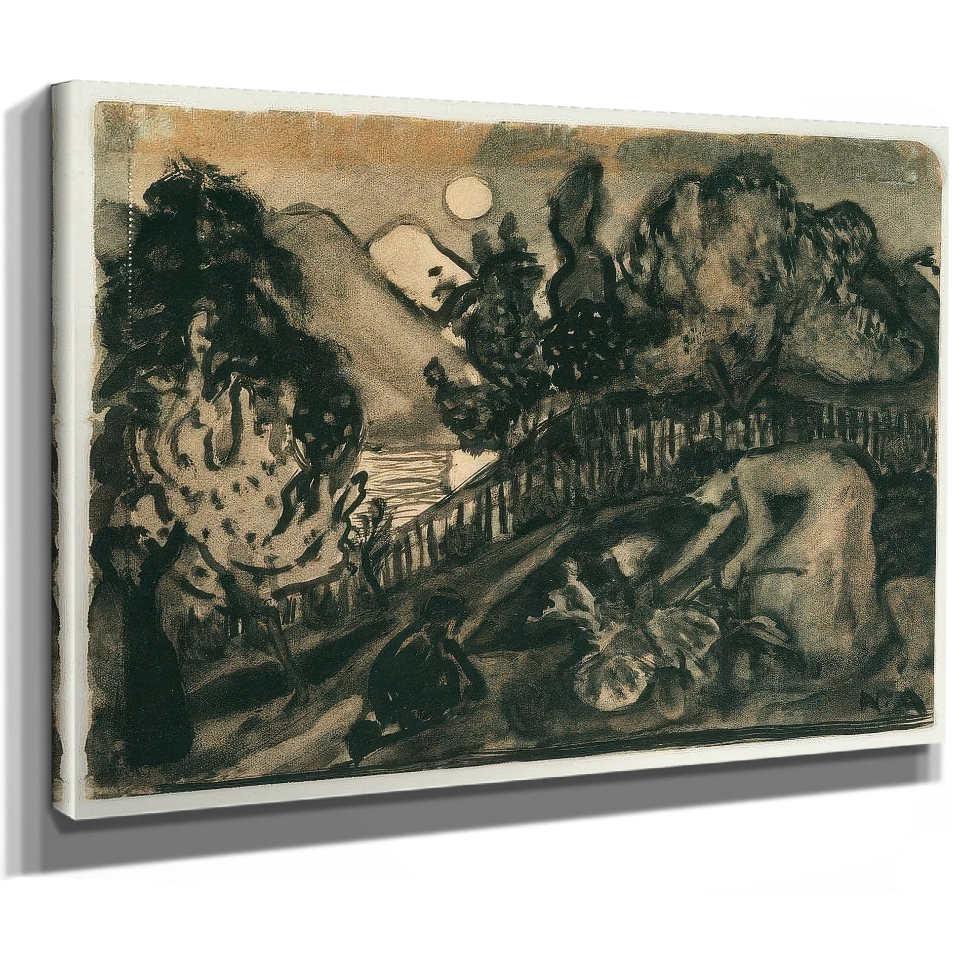 Study For 'In The Garden, Rhubarb Lady' By Nicolai Astrup Fine Art Print