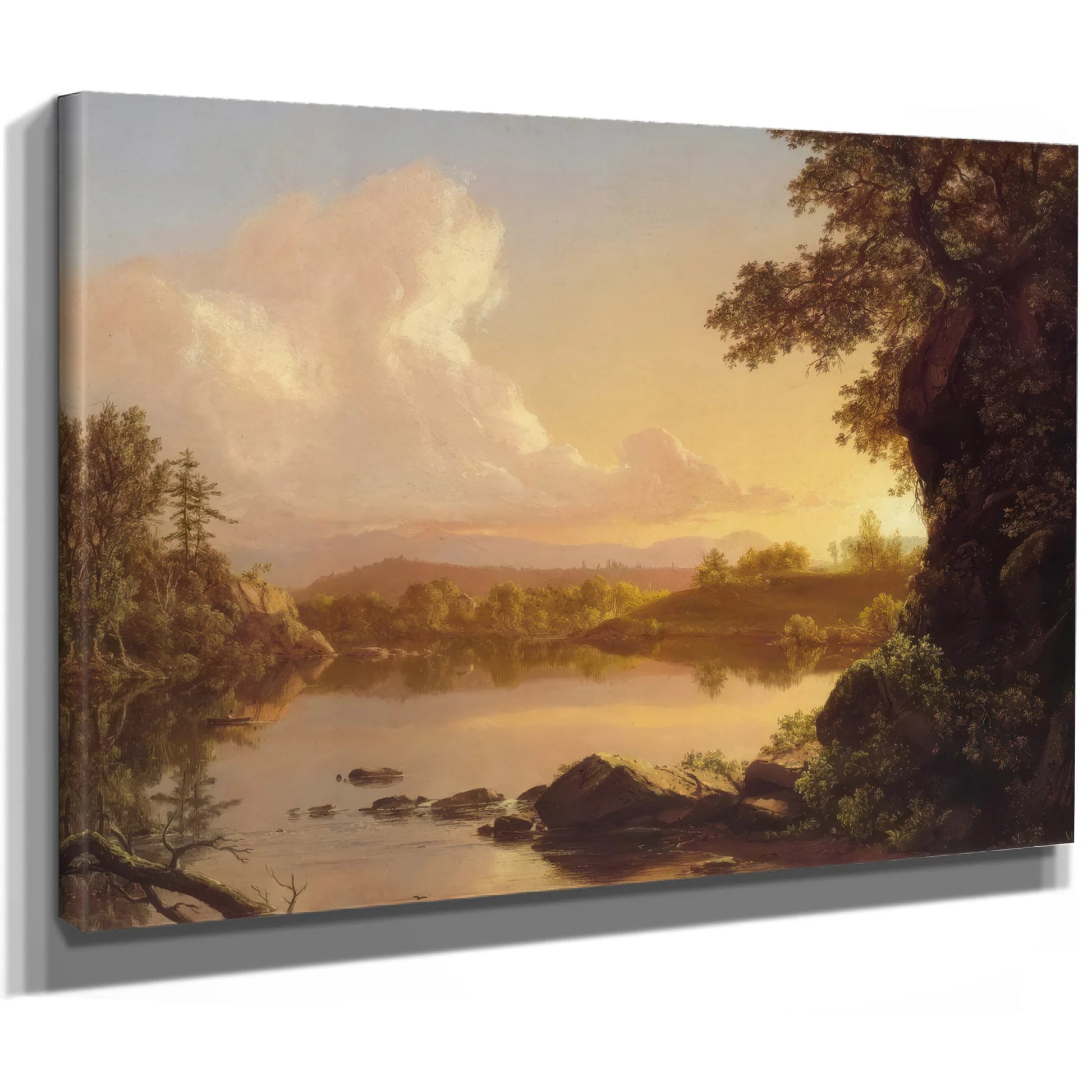 Scene On The Catskill Creek New York By Frederic Edwin Church Fine Art Print