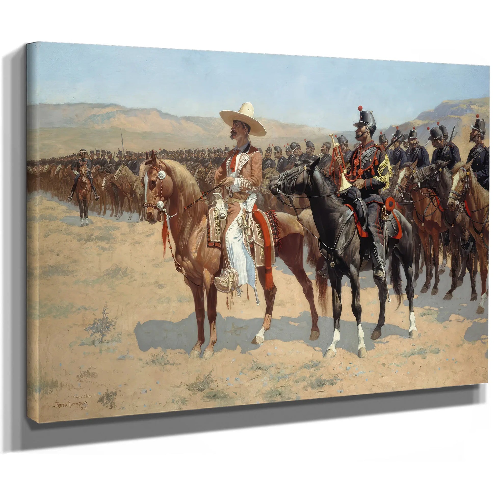 The Mexican Major B by Frederic Remington