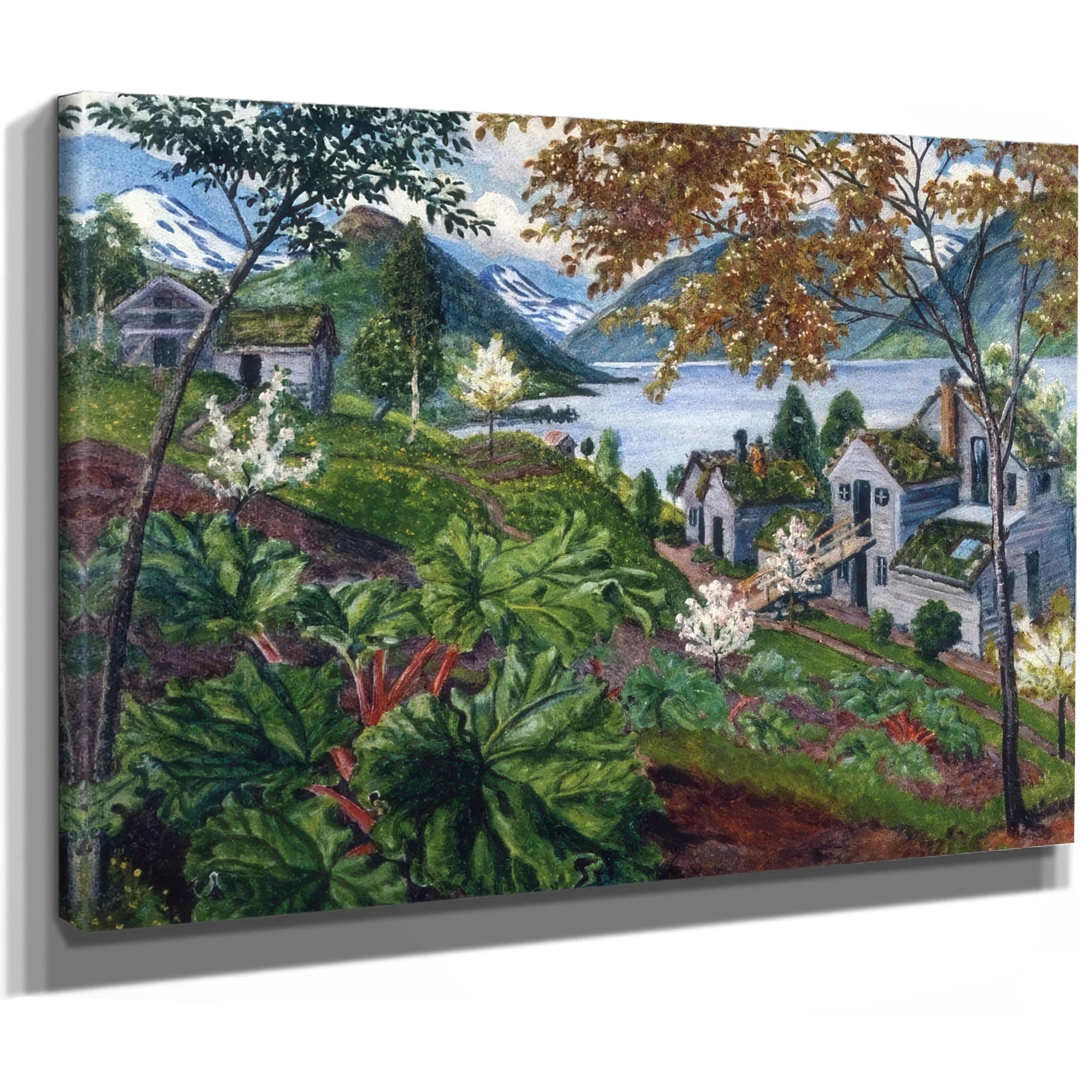 Rhubarb At Sandalstrand By Nicolai Astrup Fine Art Print