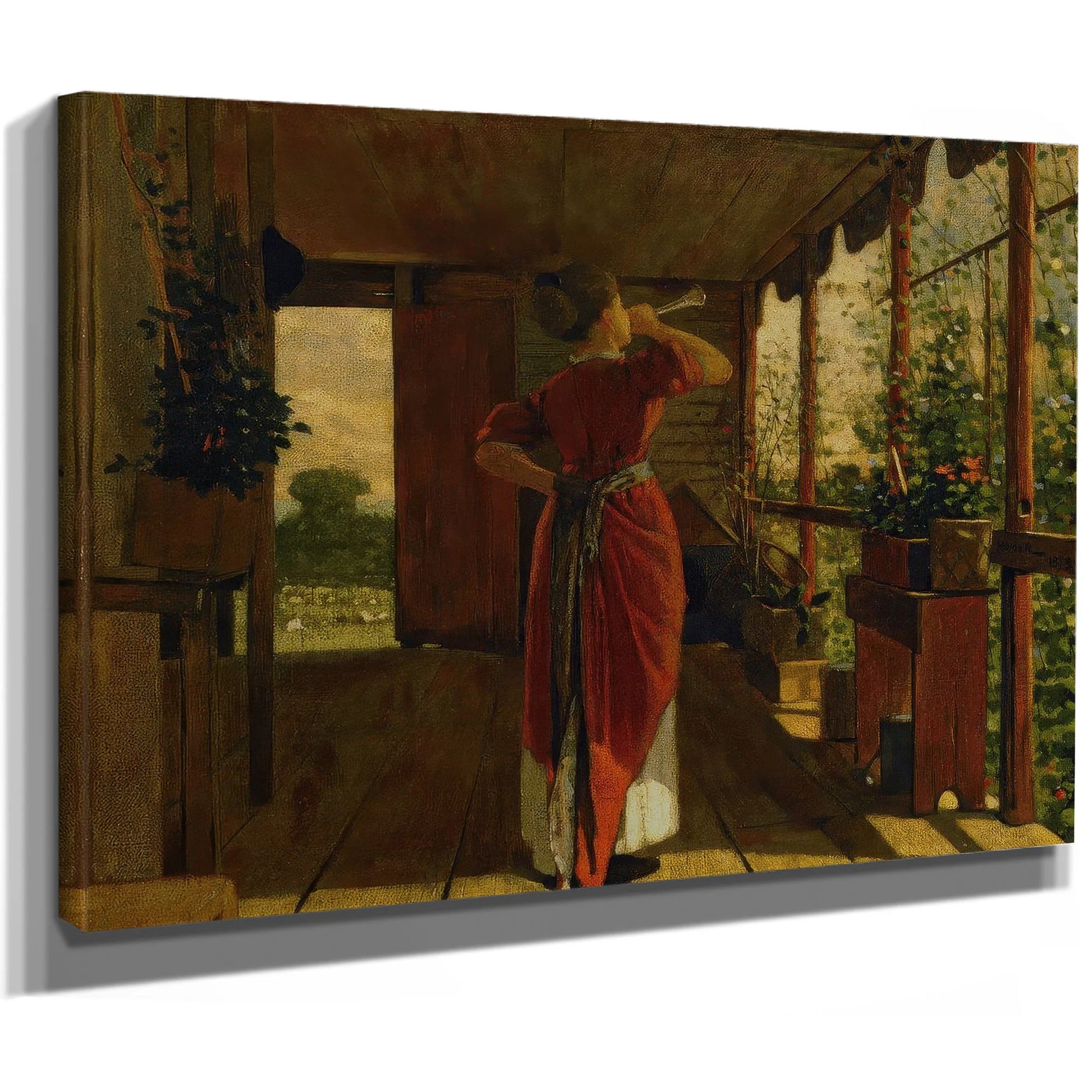 The Dinner Horn By Winslow Homer Fine Art Print