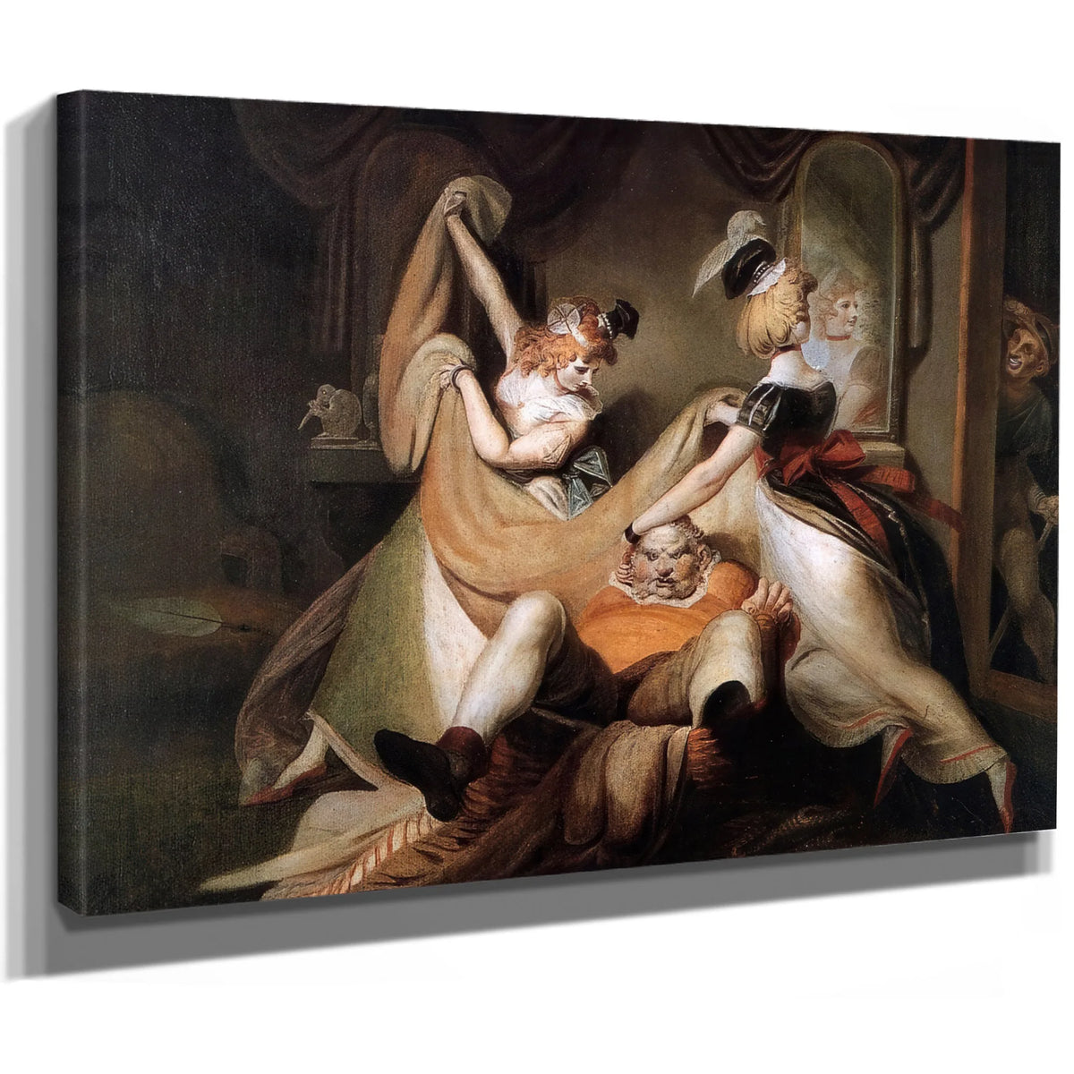 Falstaff In The Laundry Basket By Henry Fuseli Fine Art Print