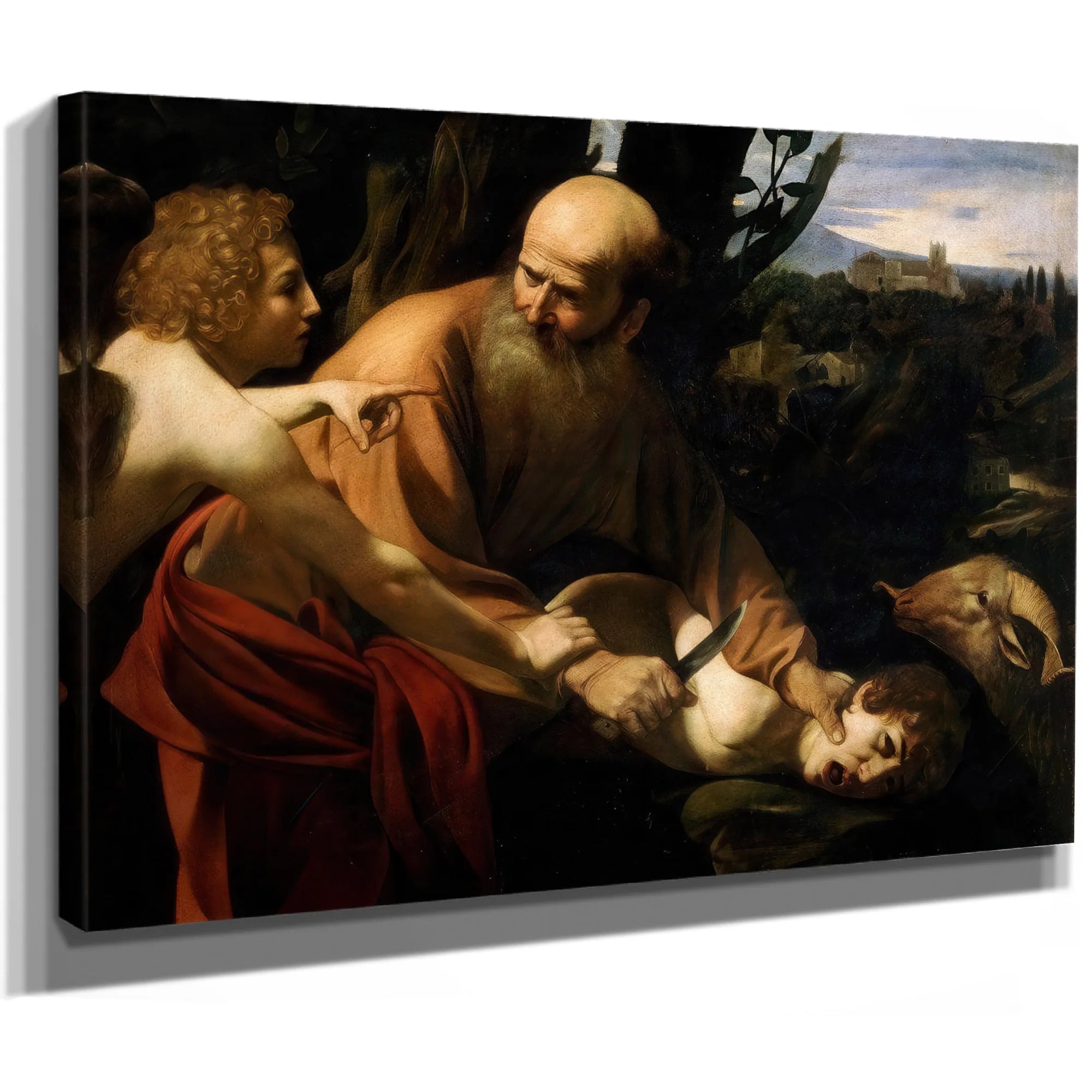 The Sacrifice Of Isaac 1602 By Caravaggio Fine Art Print
