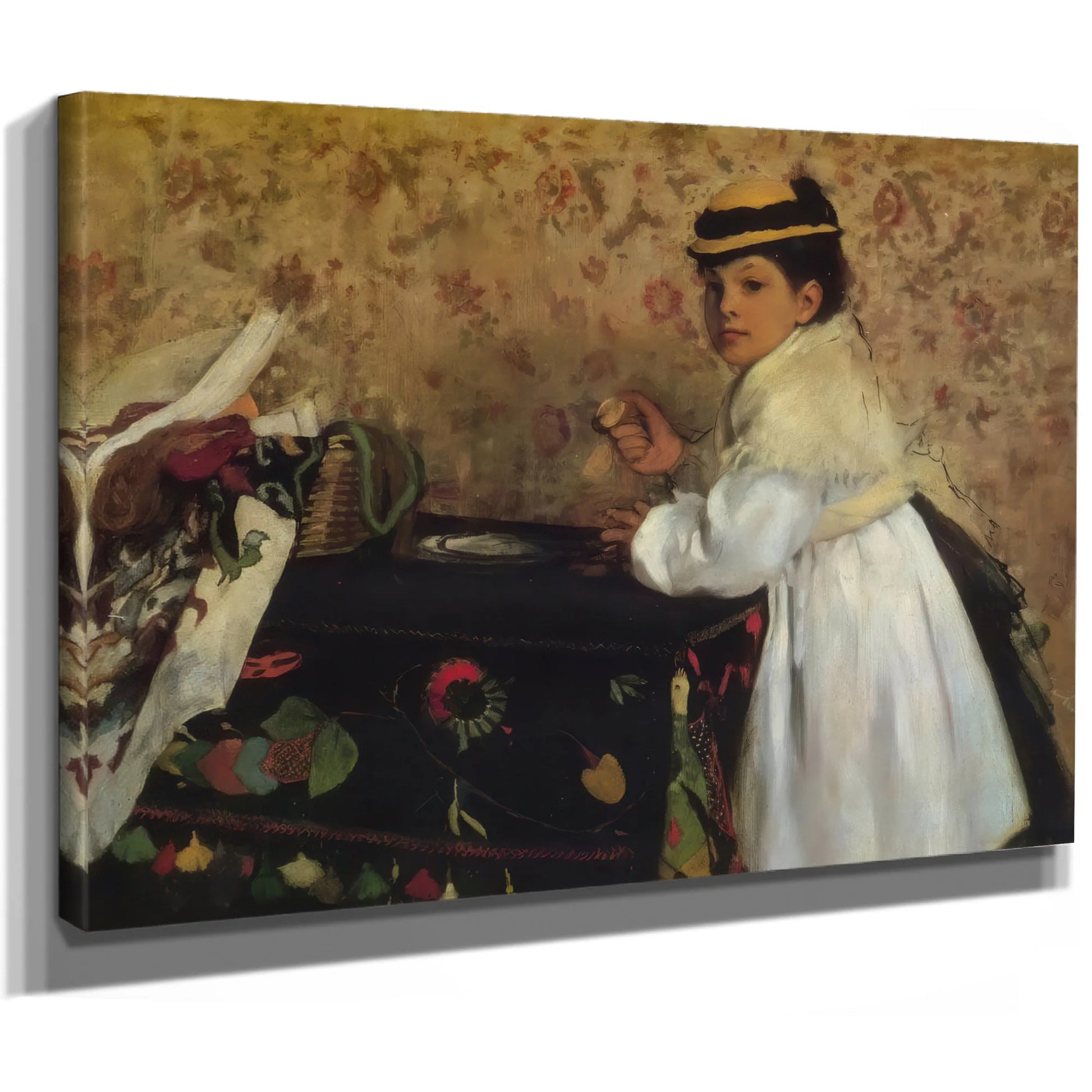 Hortense Valpincon As A Child By Edgar Degas Fine Art Print