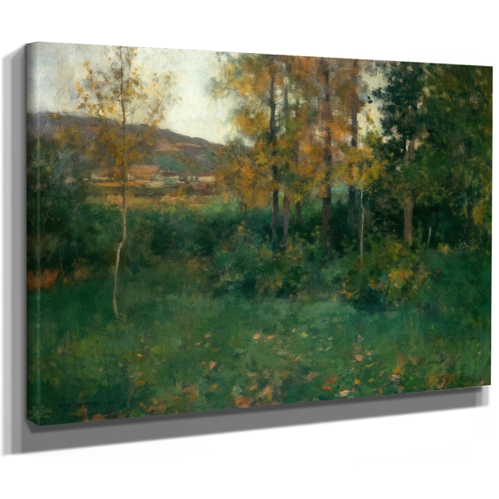 Spring Landscape Giverny By Willard Leroy Metcalf Fine Art Print