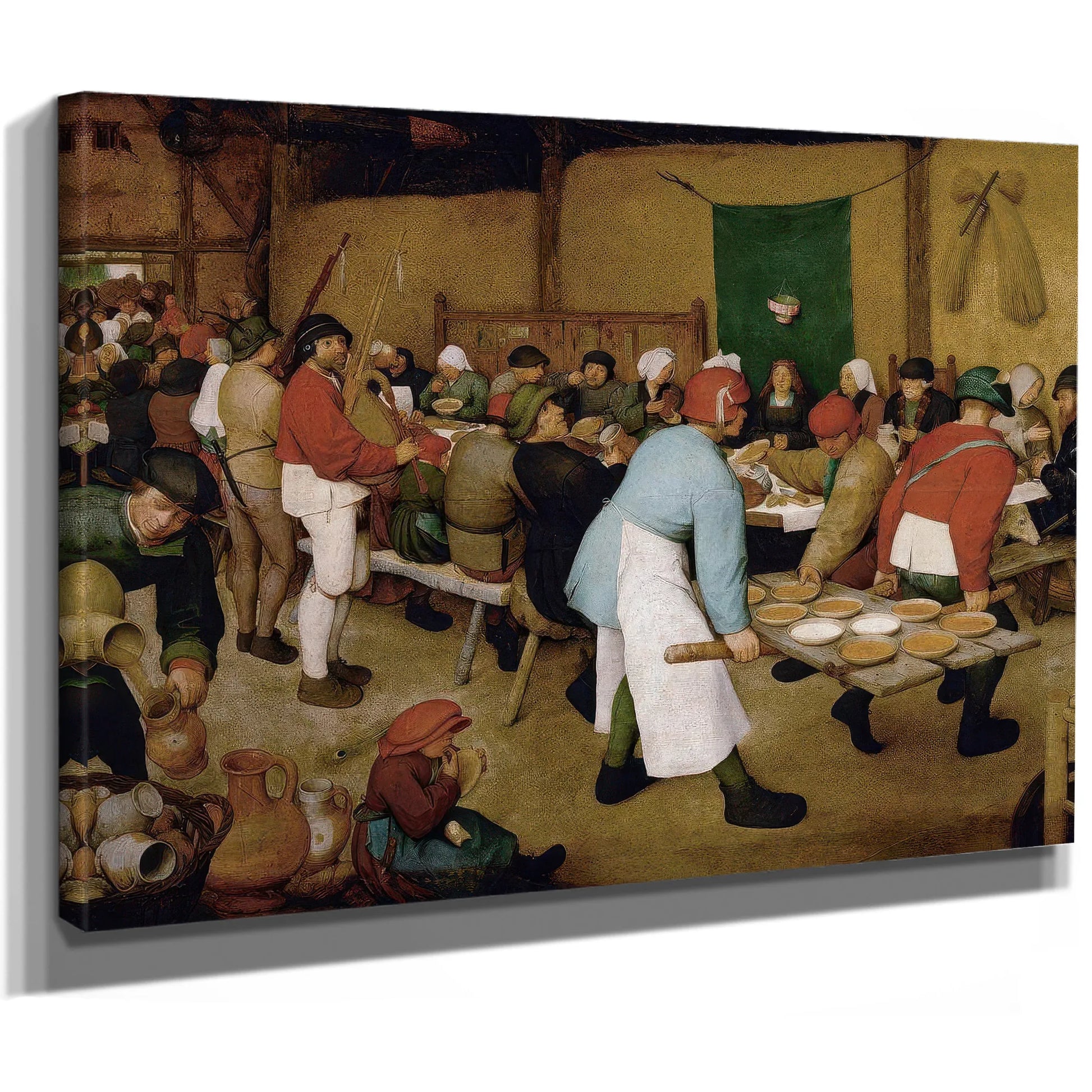 The Peasant Wedding 1568 Oil On Panel 114X164 Kunsthistorisches Museum By The Elder Fine Art Print