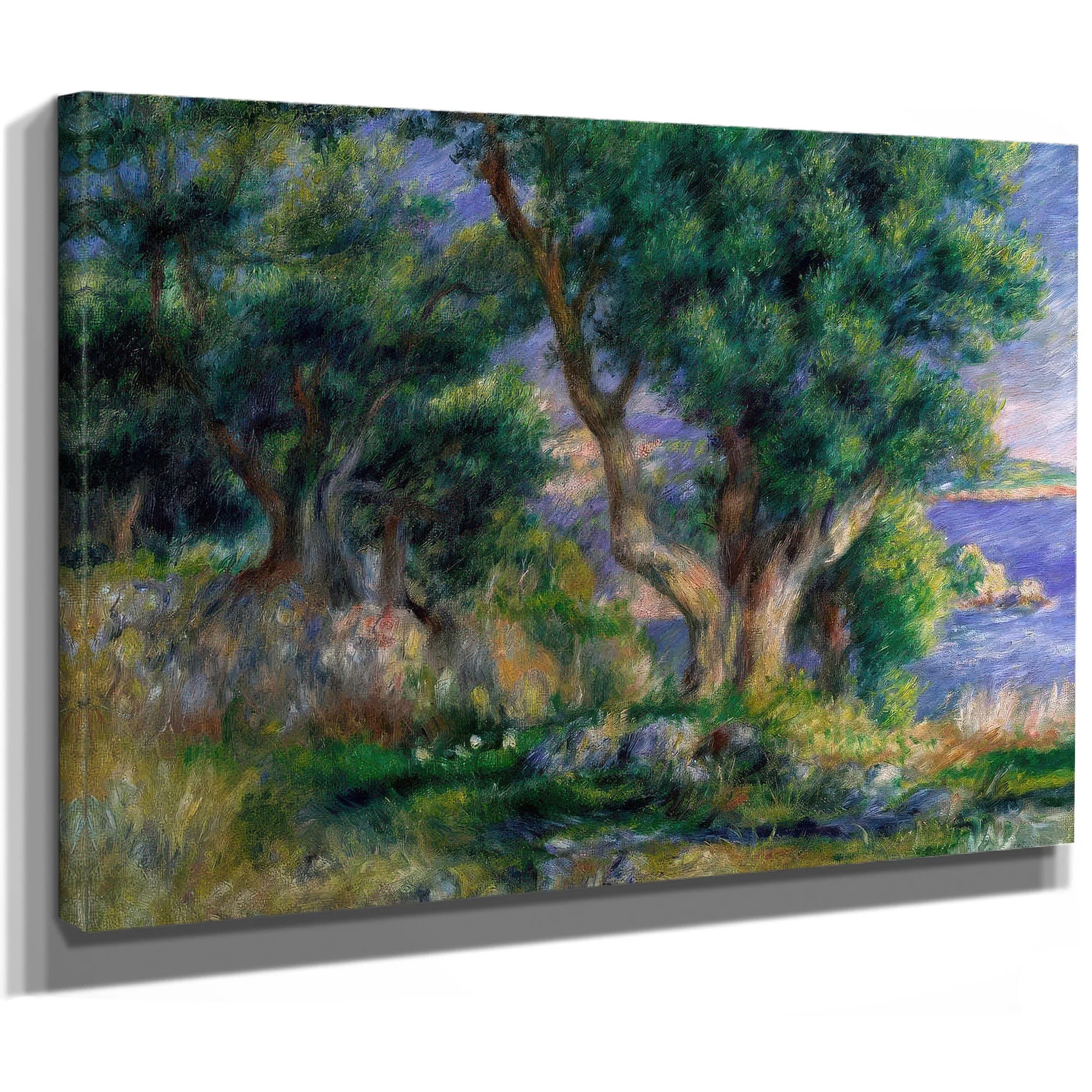 Landscape On The Coast, Near Menton By Pierre August Renoir Fine Art Print