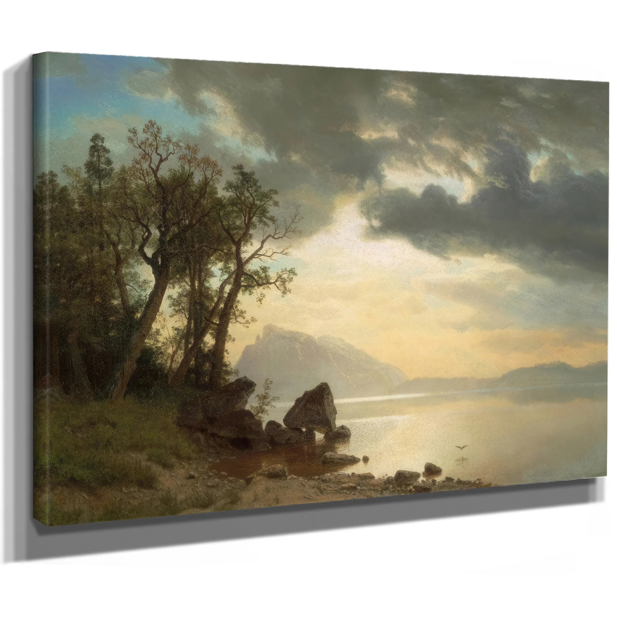 Lake Tahoe California By Albert Bierstadt Fine Art Print