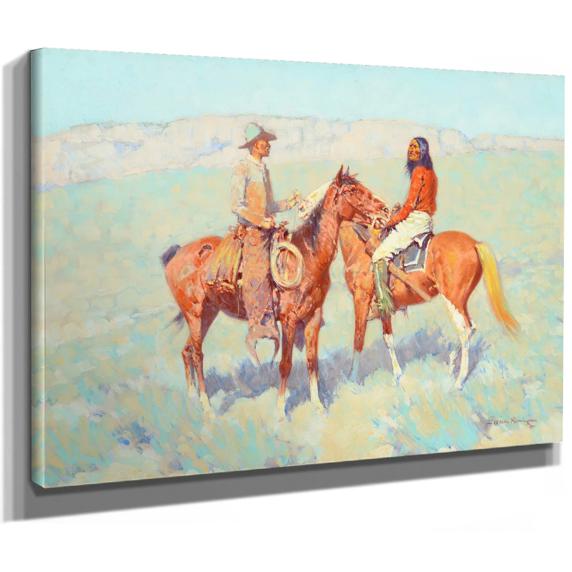 Casuals On The Range By Frederic Remington by Frederic Remington