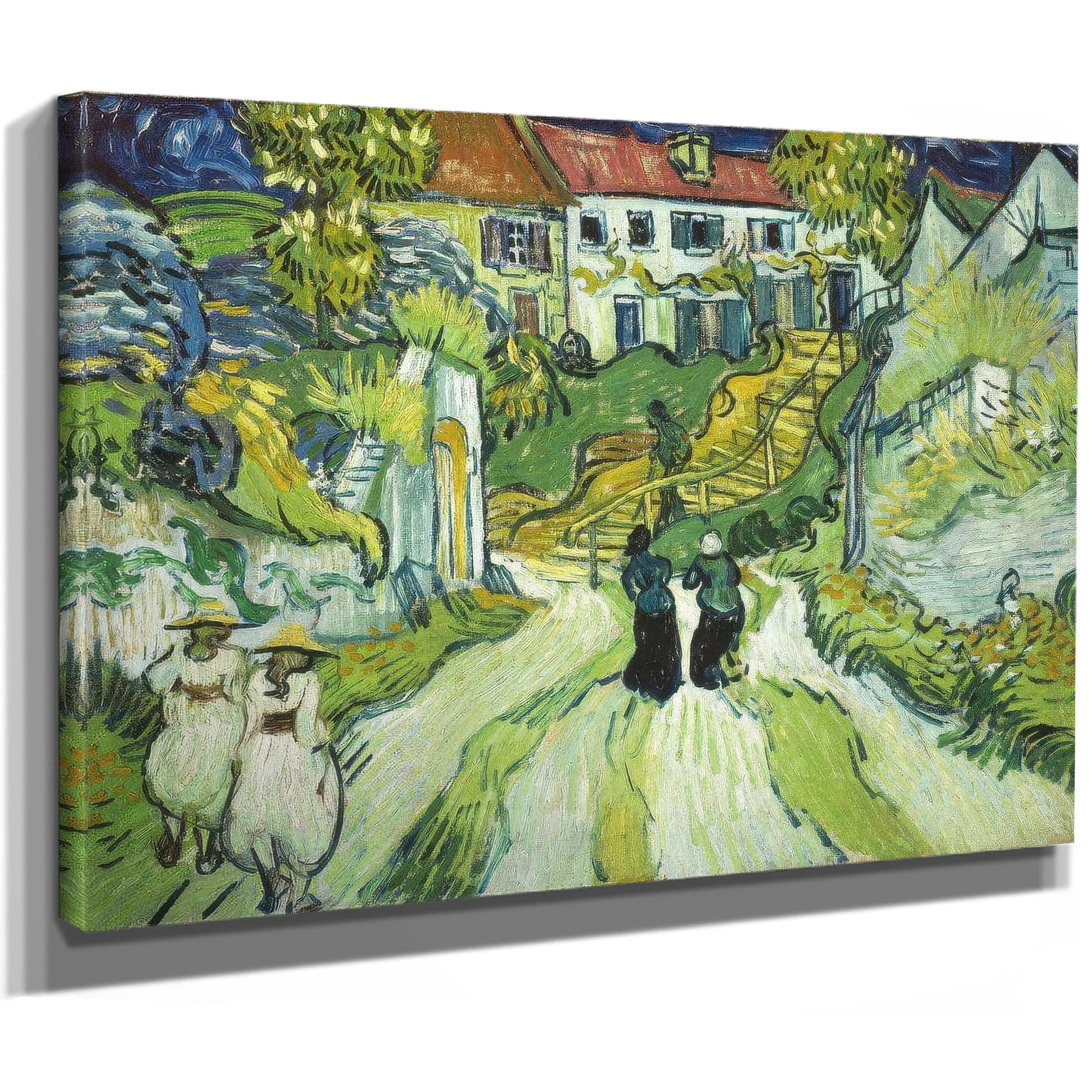 Stairway At Auvers 2 By Vincent Van Gogh Fine Art Print