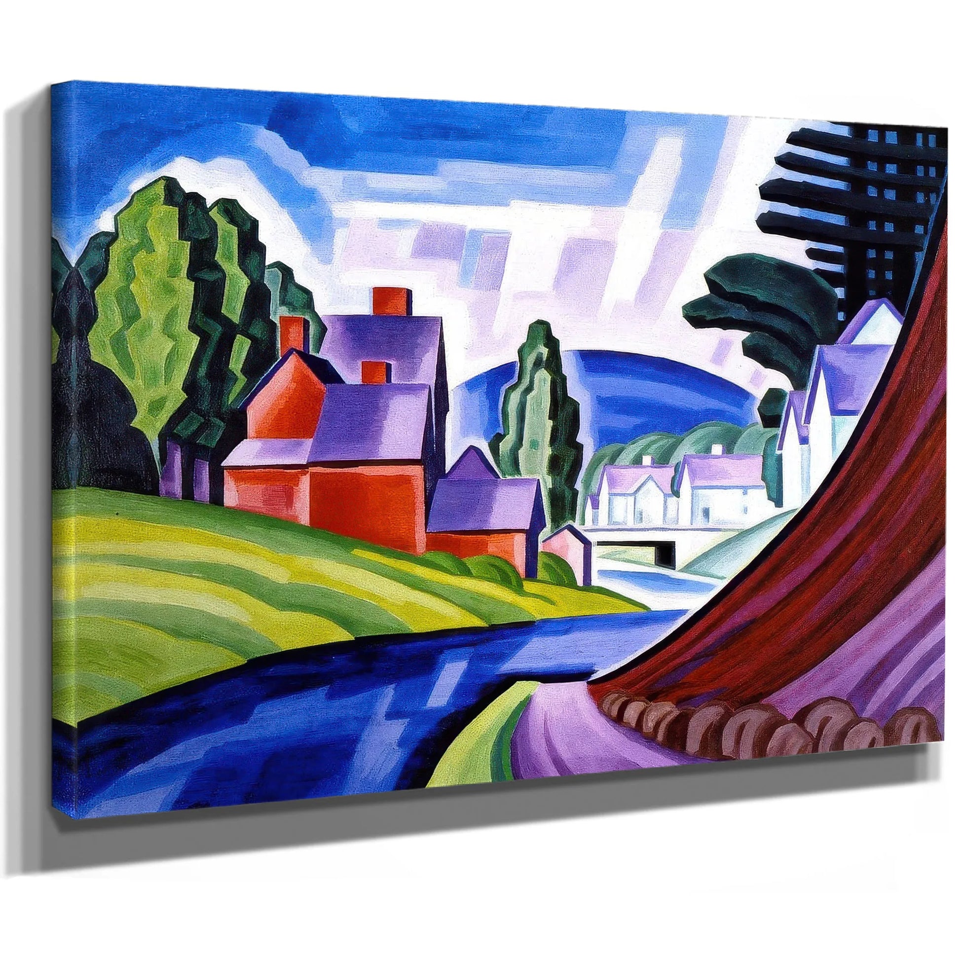 Space Motive A New Jersey Valley (Wharton) By Oscar Bluemner Fine Art Print