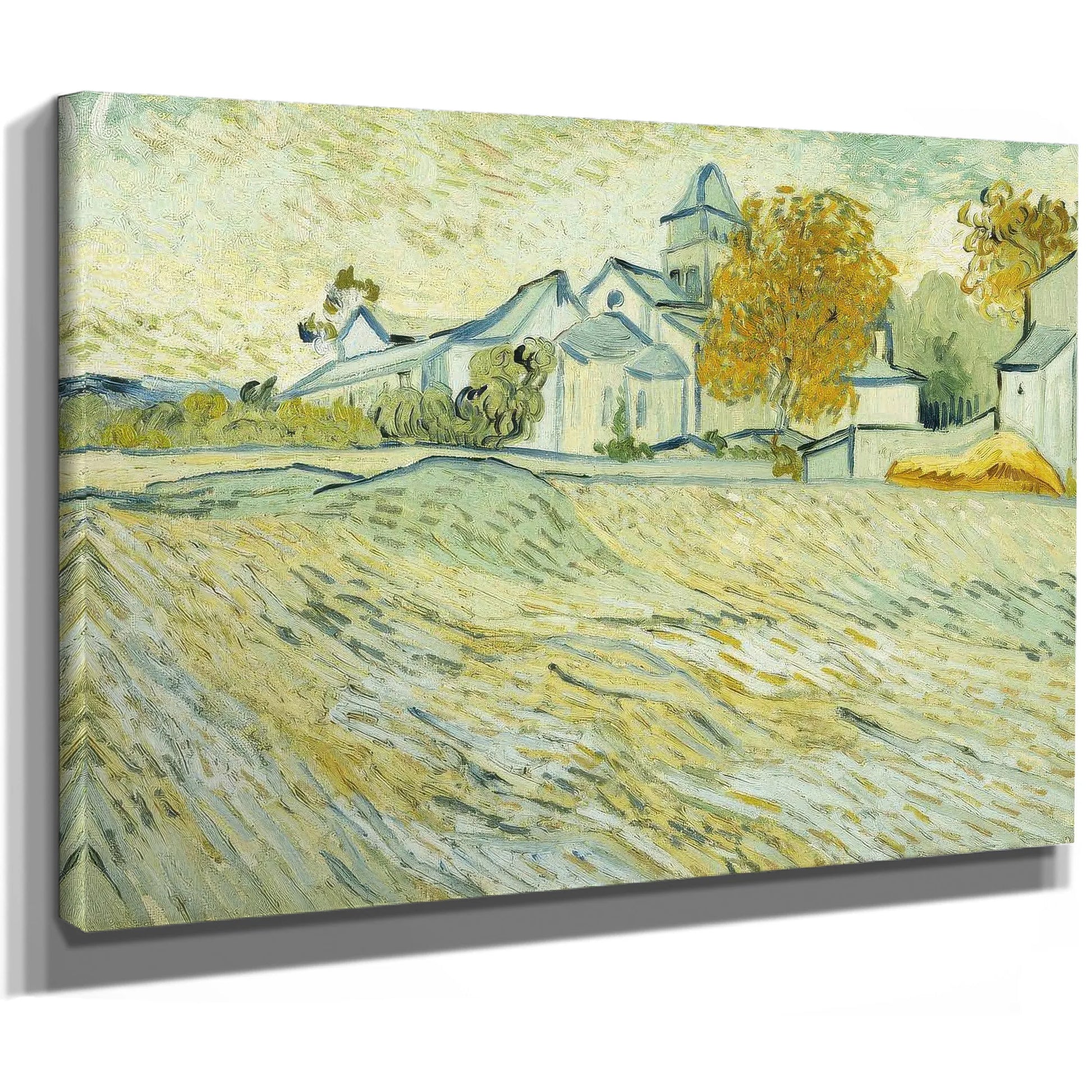 View Of Asylum And Saint Remy Chapel By Vincent Van Gogh Fine Art Print