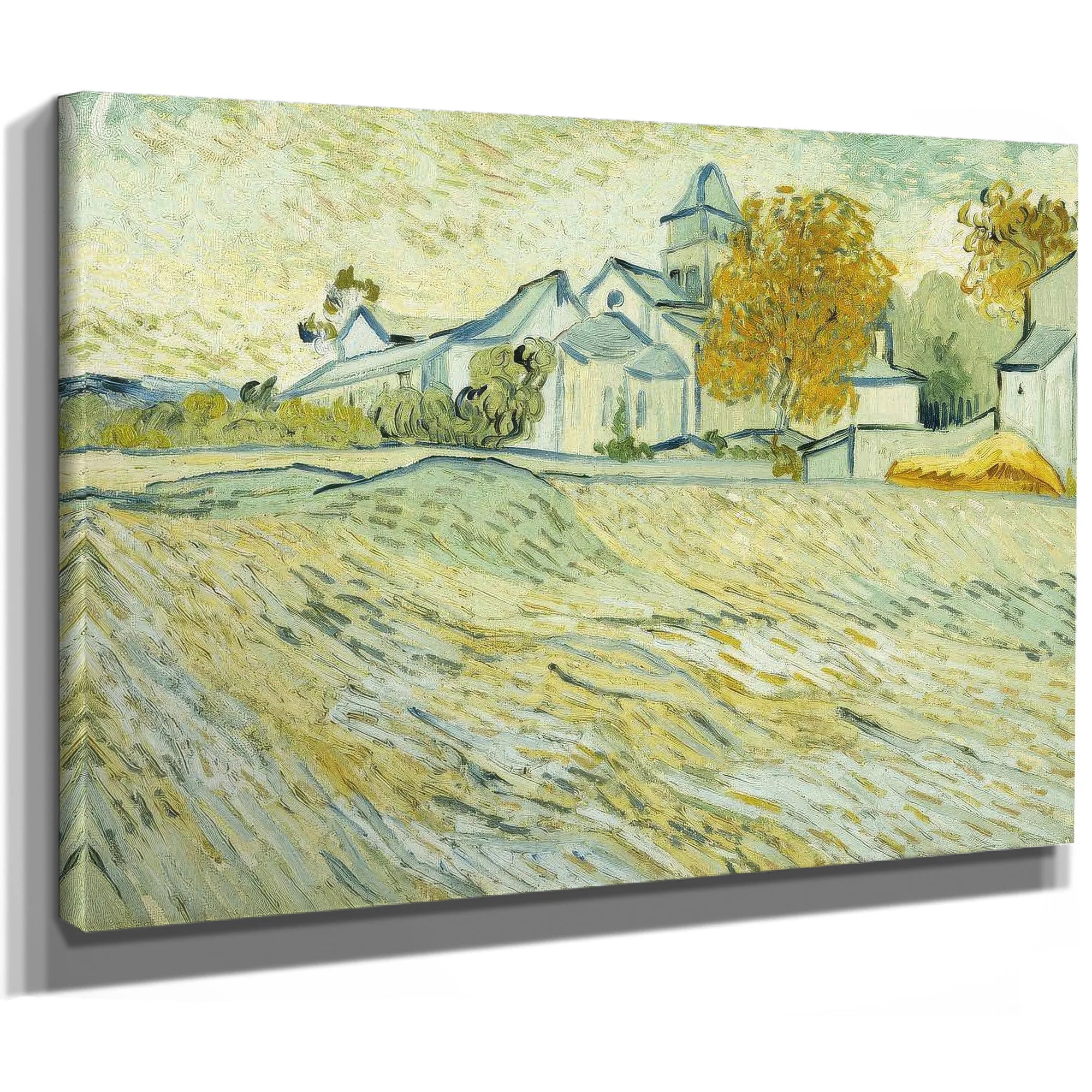 View Of Asylum And Saint Remy Chapel By Vincent Van Gogh Fine Art Print