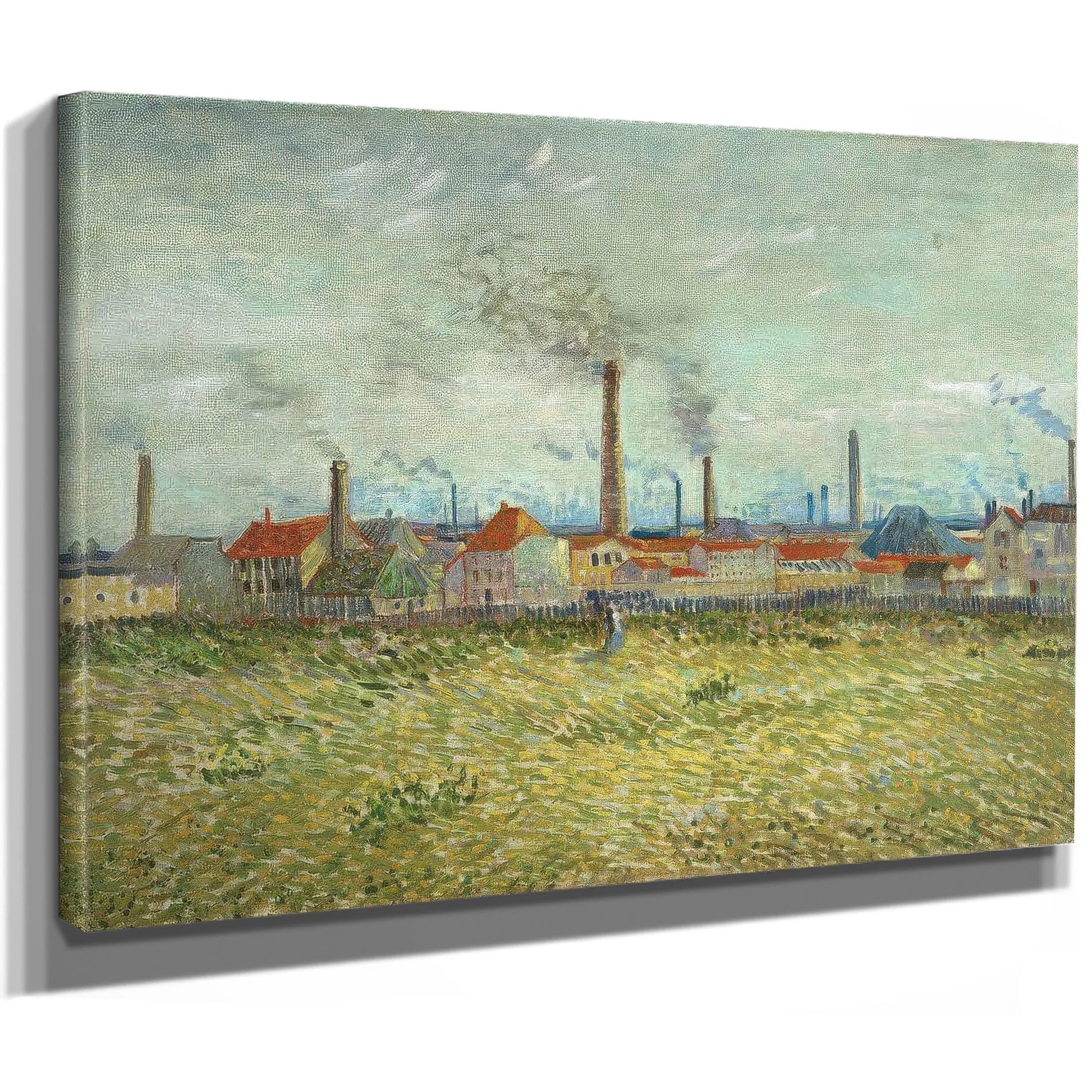Factories At Clichy By Vincent Van Gogh Fine Art Print