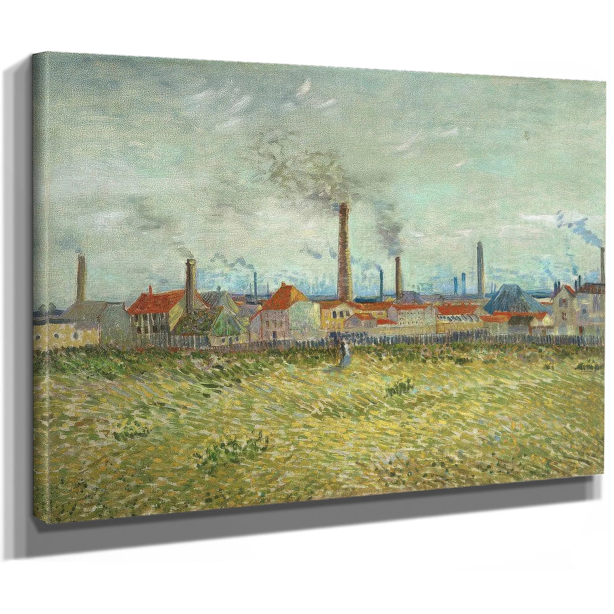 Factories At Clichy By Vincent Van Gogh Fine Art Print