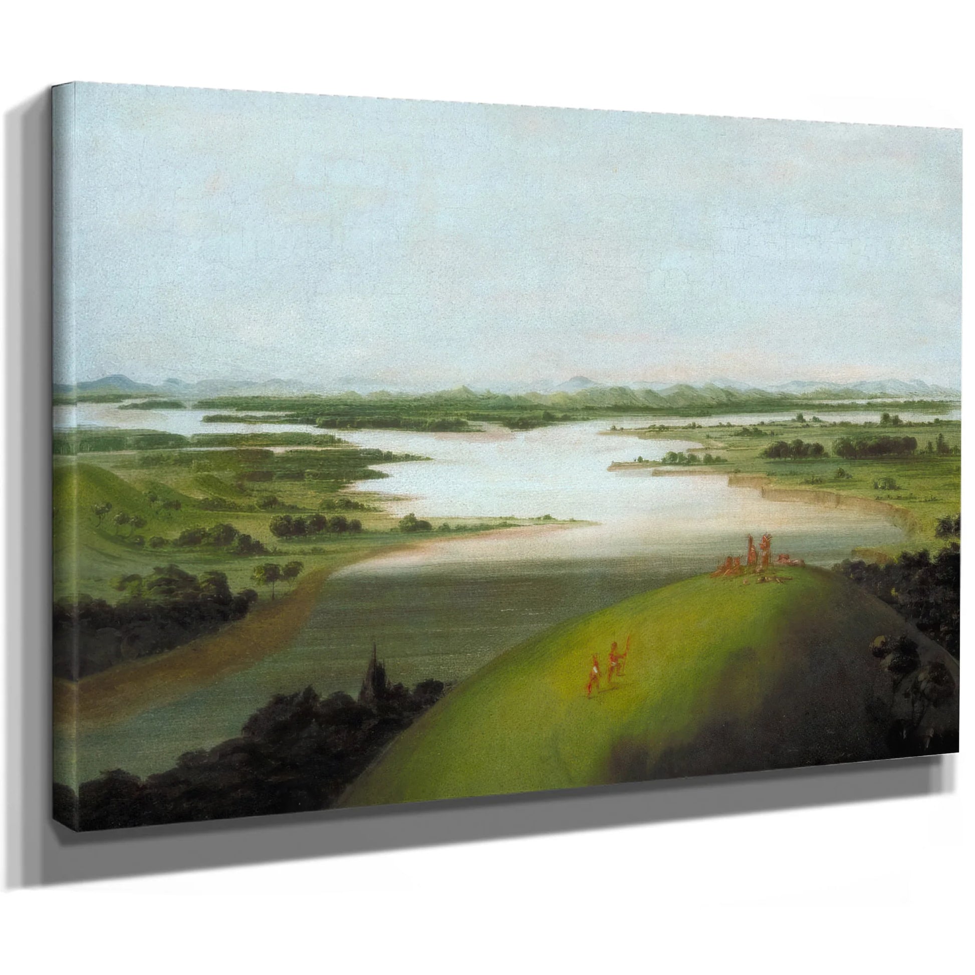 Mouth Of The Platte River, 900 Miles Above St. Louis By George Catlin Fine Art Print