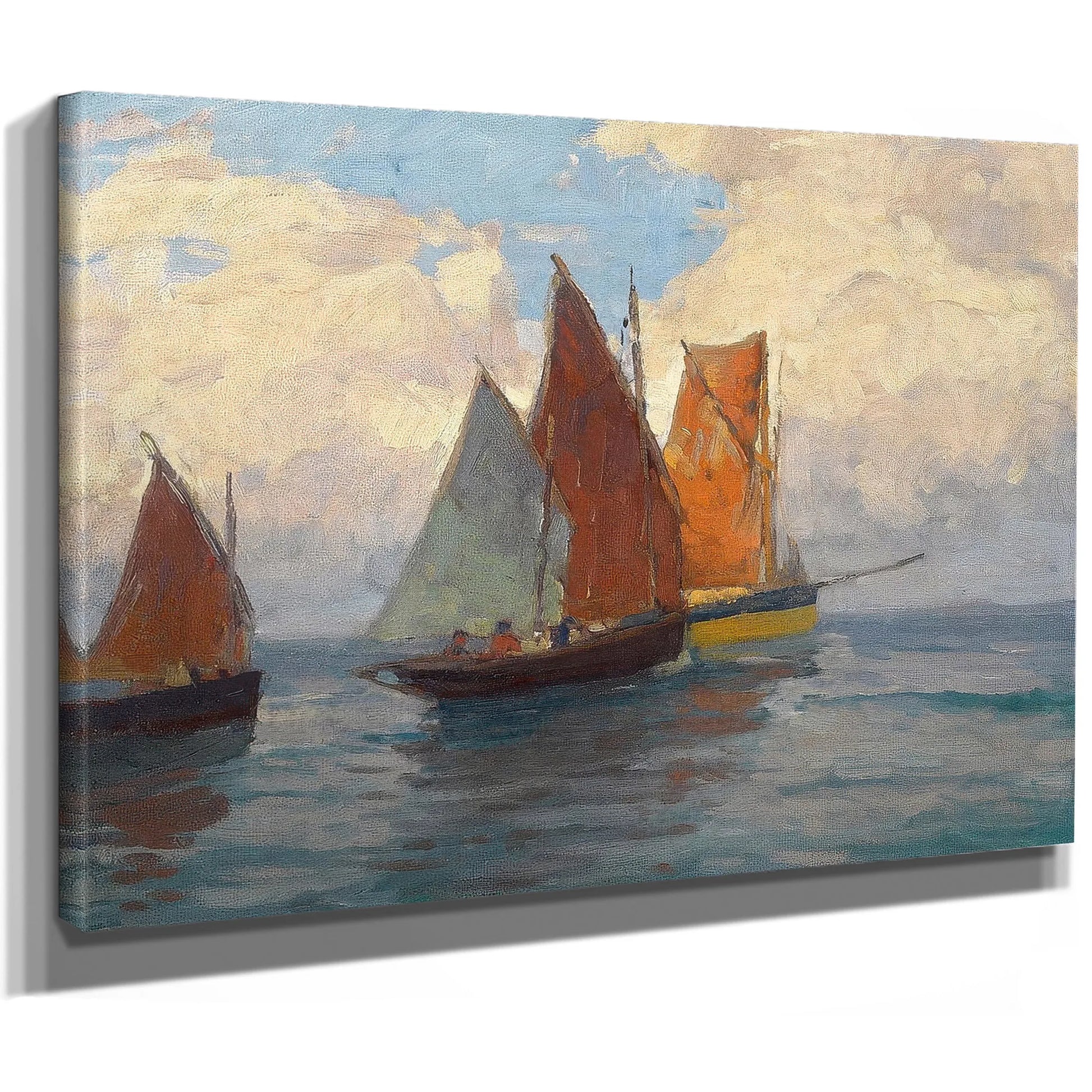 Fishing Boats By Edgar Payne Fine Art Print
