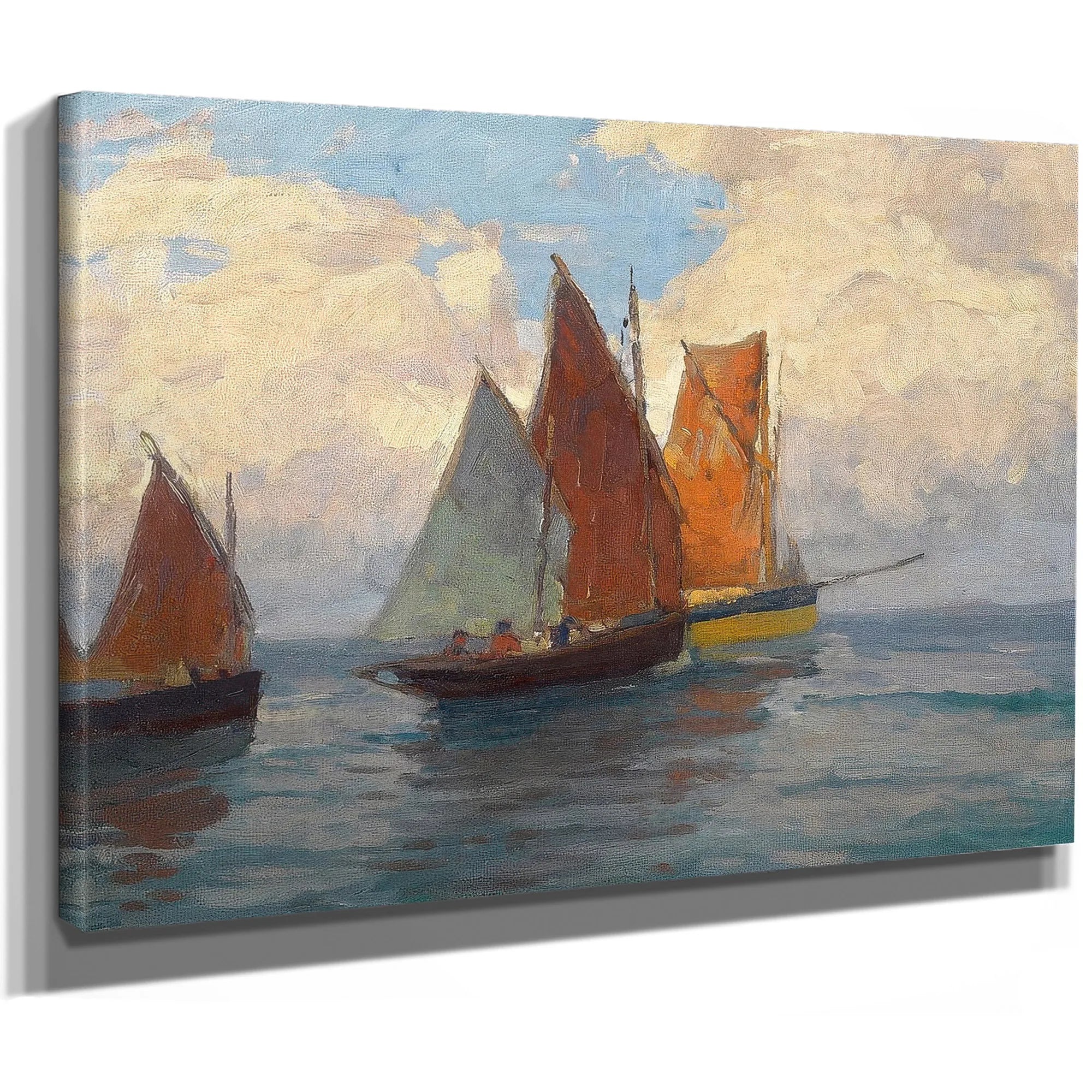 Fishing Boats By Edgar Payne Fine Art Print