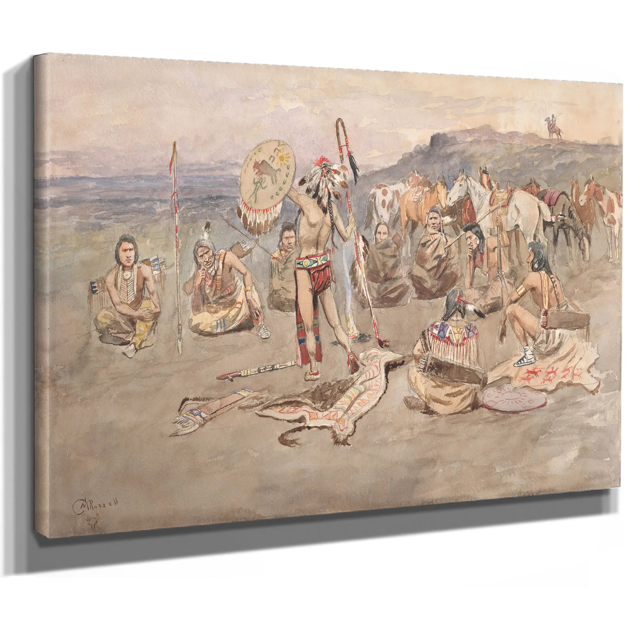 War Council by Charles Marion Russell