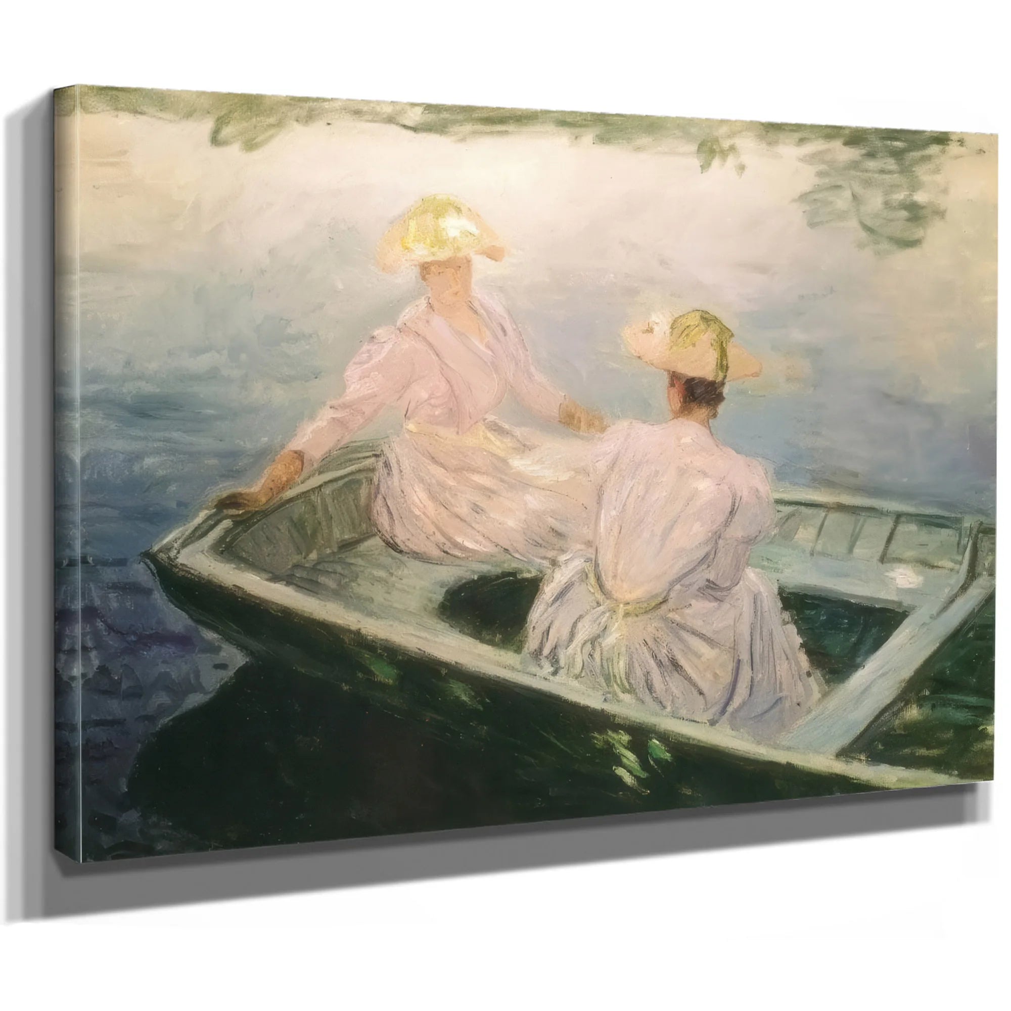 The Blue Rowing Boat By Claude Monet Fine Art Print