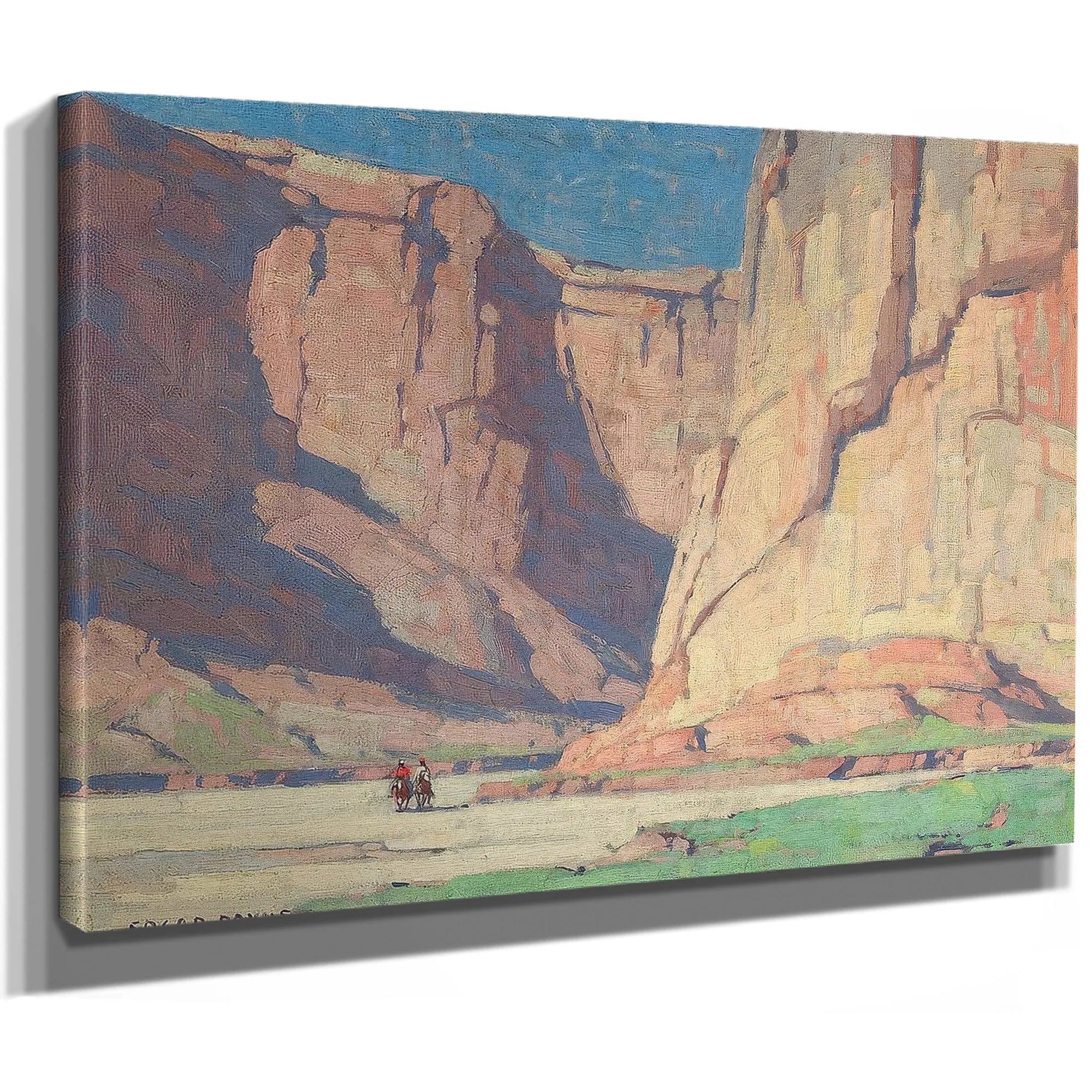Riders In The Canyon De Chelly, Arizona By Edgar Payne Fine Art Print
