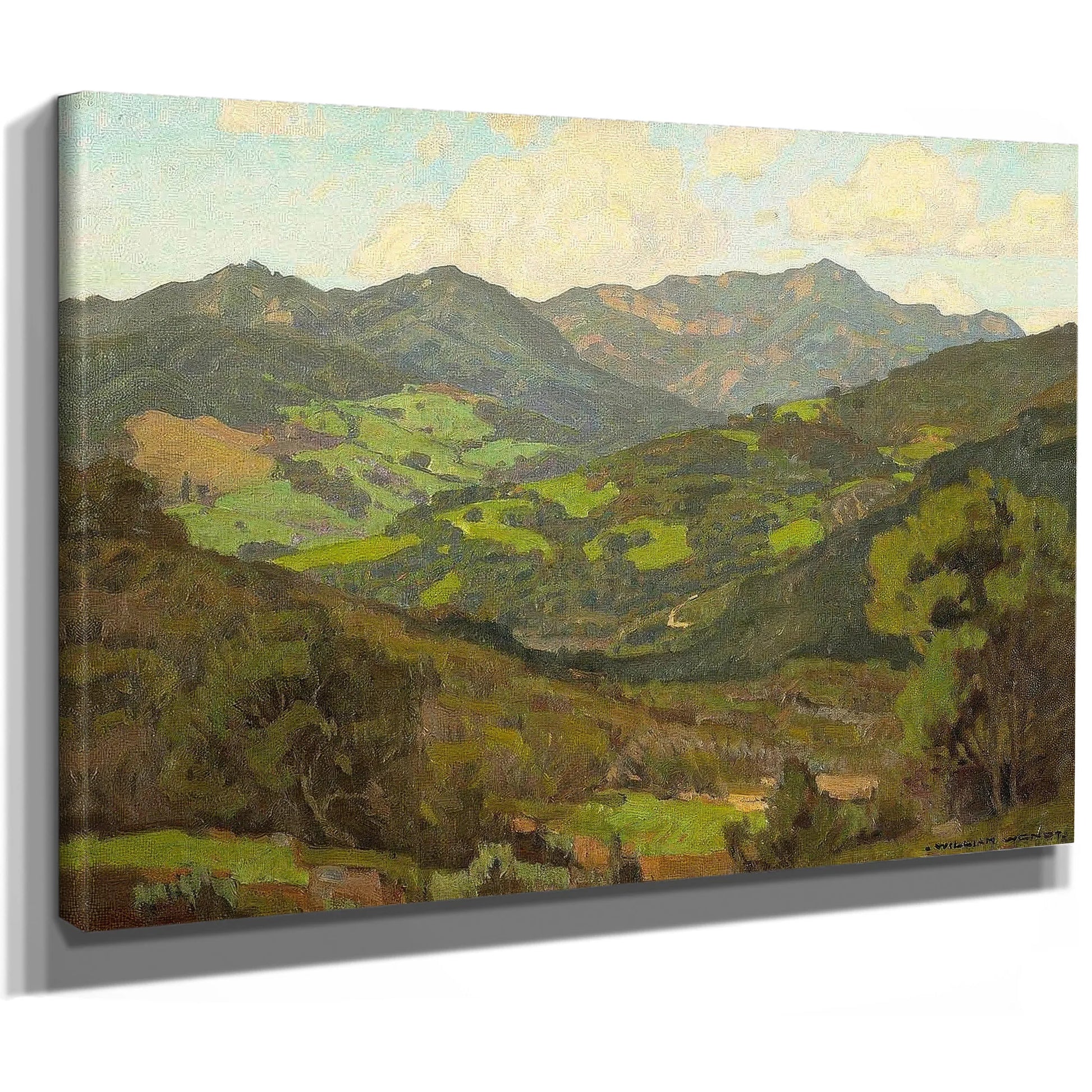 Converging Fields By William Wendt Fine Art Print