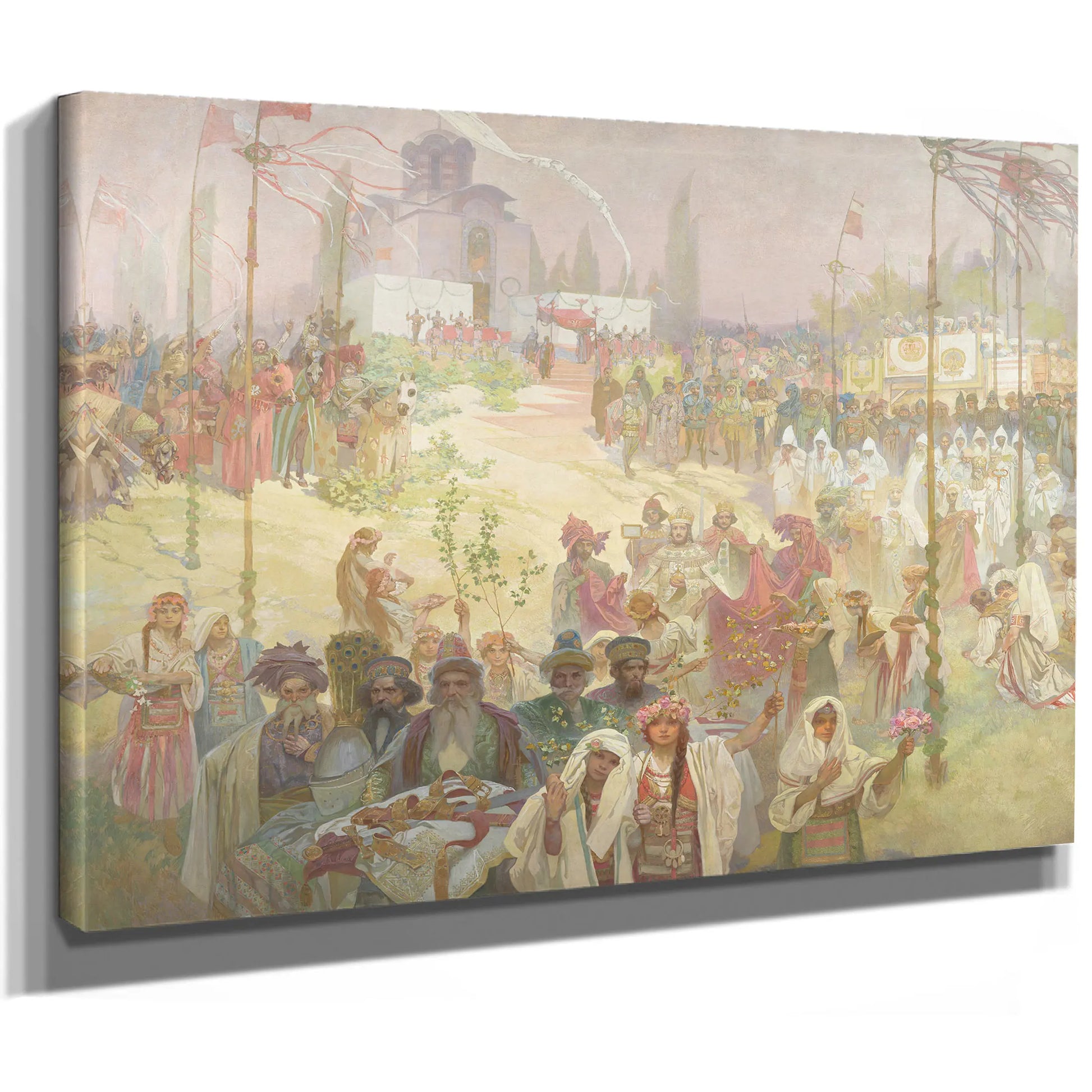 The Coronation Of Serbian Tsar Stefan Dusan by Alphonse Mucha
