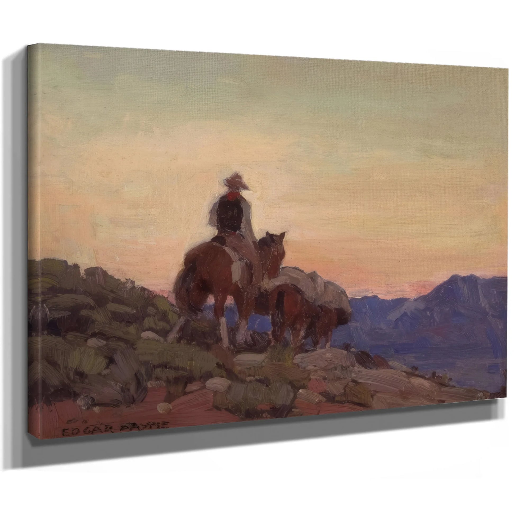 Lone Packer By Edgar Payne Fine Art Print