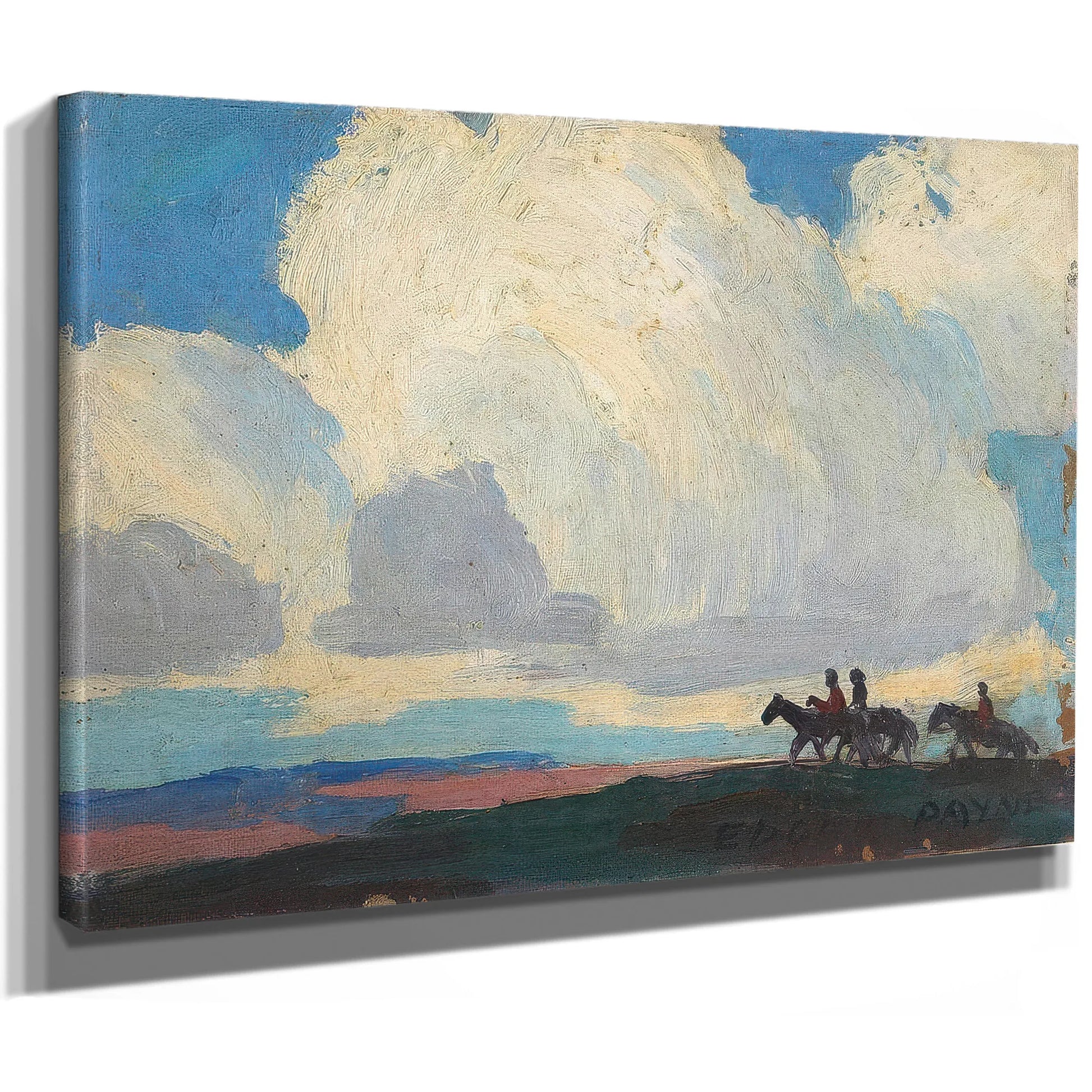 Riders Under The Clouds By Edgar Payne Fine Art Print