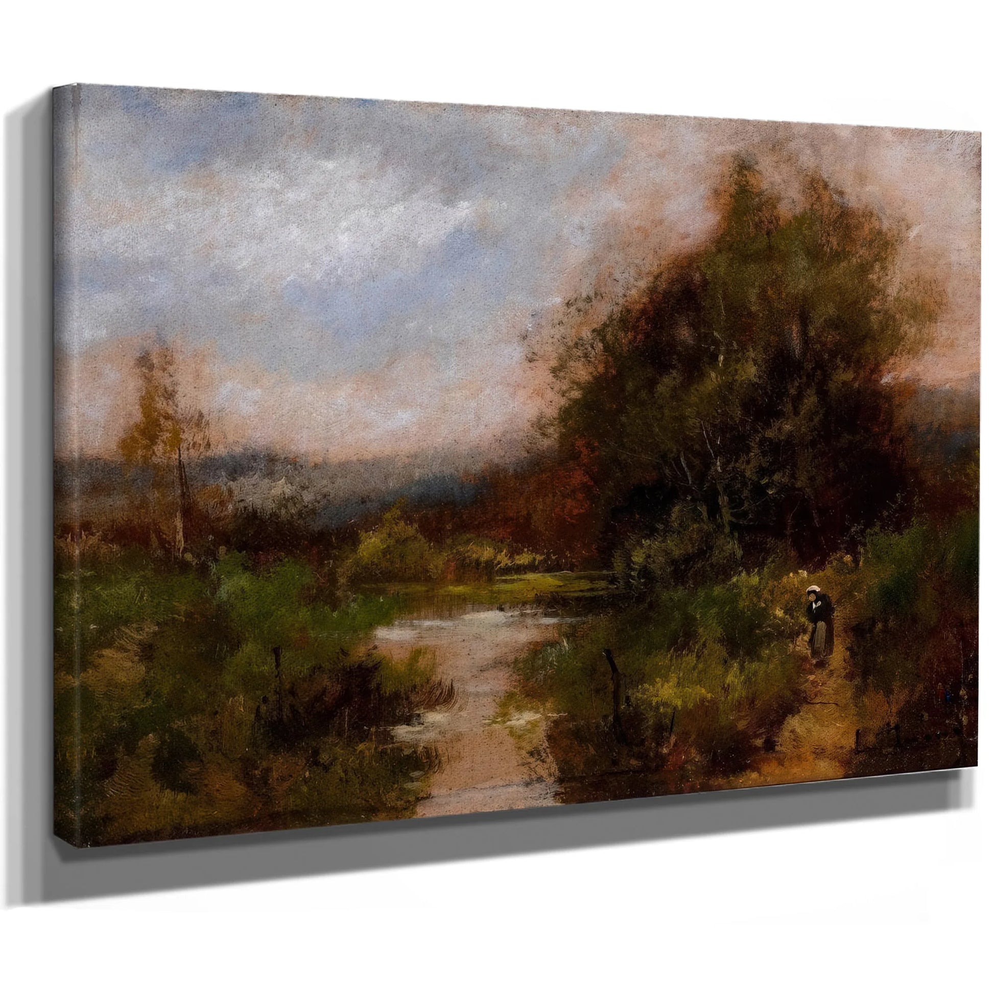 Pair Of Landscapes 2 By Eugene Galien Laloue Fine Art Print