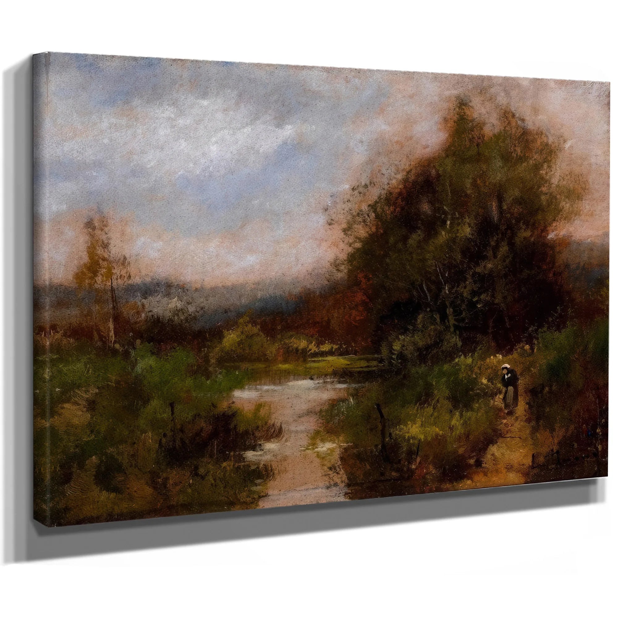 Pair Of Landscapes 2 By Eugene Galien Laloue Fine Art Print