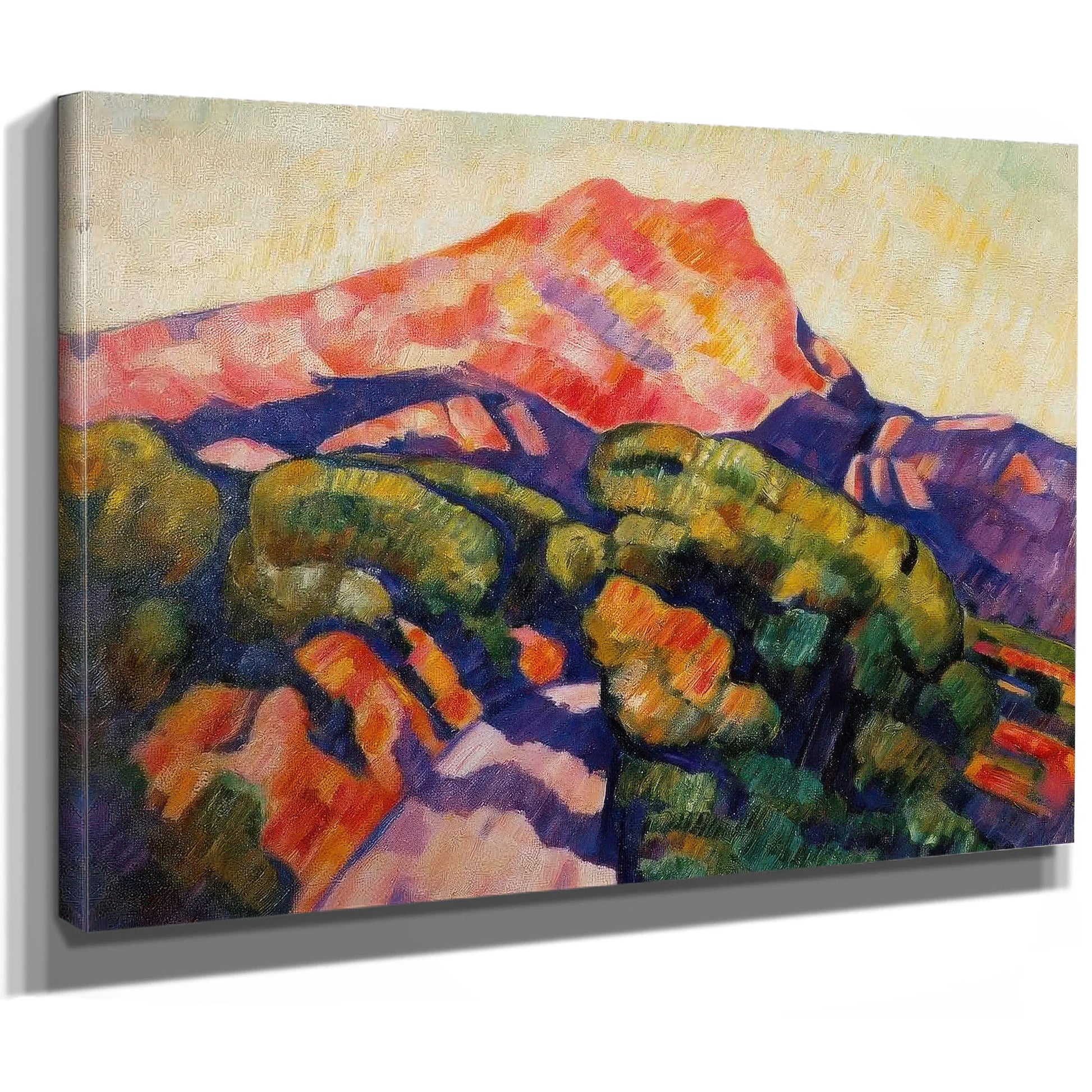 Mont Sainted Victoire Aix En Provence By Marsden Hartley Fine Art Print