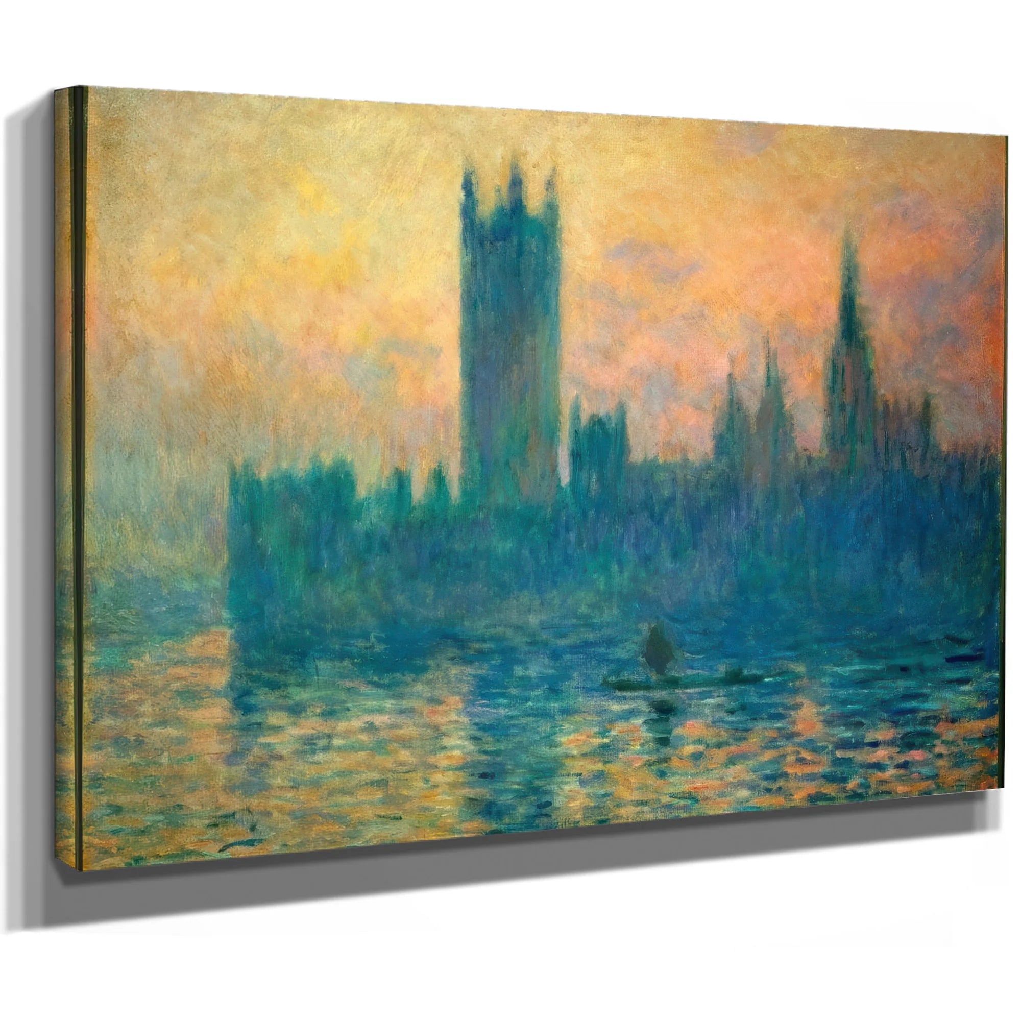 The Houses Of Parliament Sunset By Claude Monet Fine Art Print