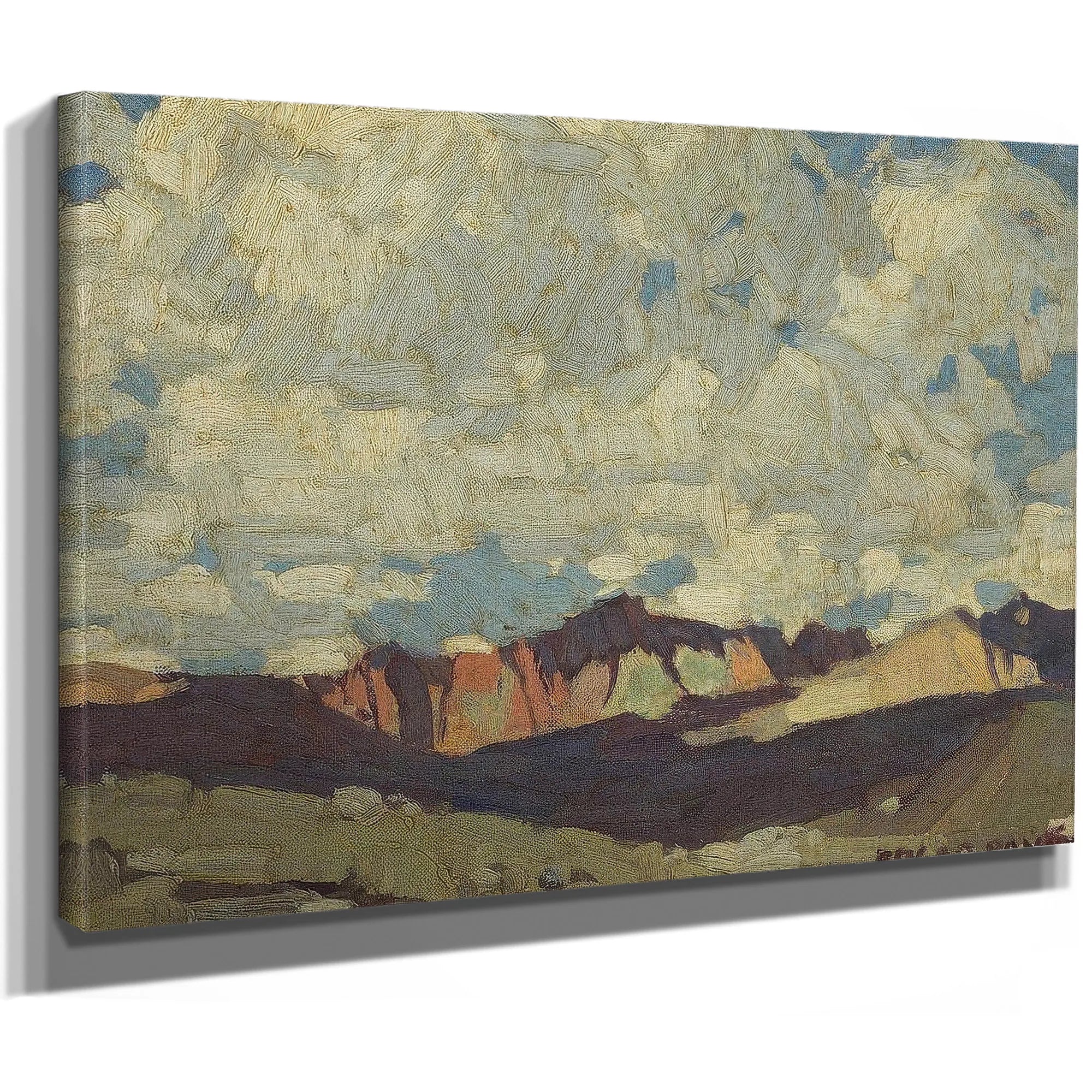 Clouds Above Cliffs By Edgar Payne Fine Art Print