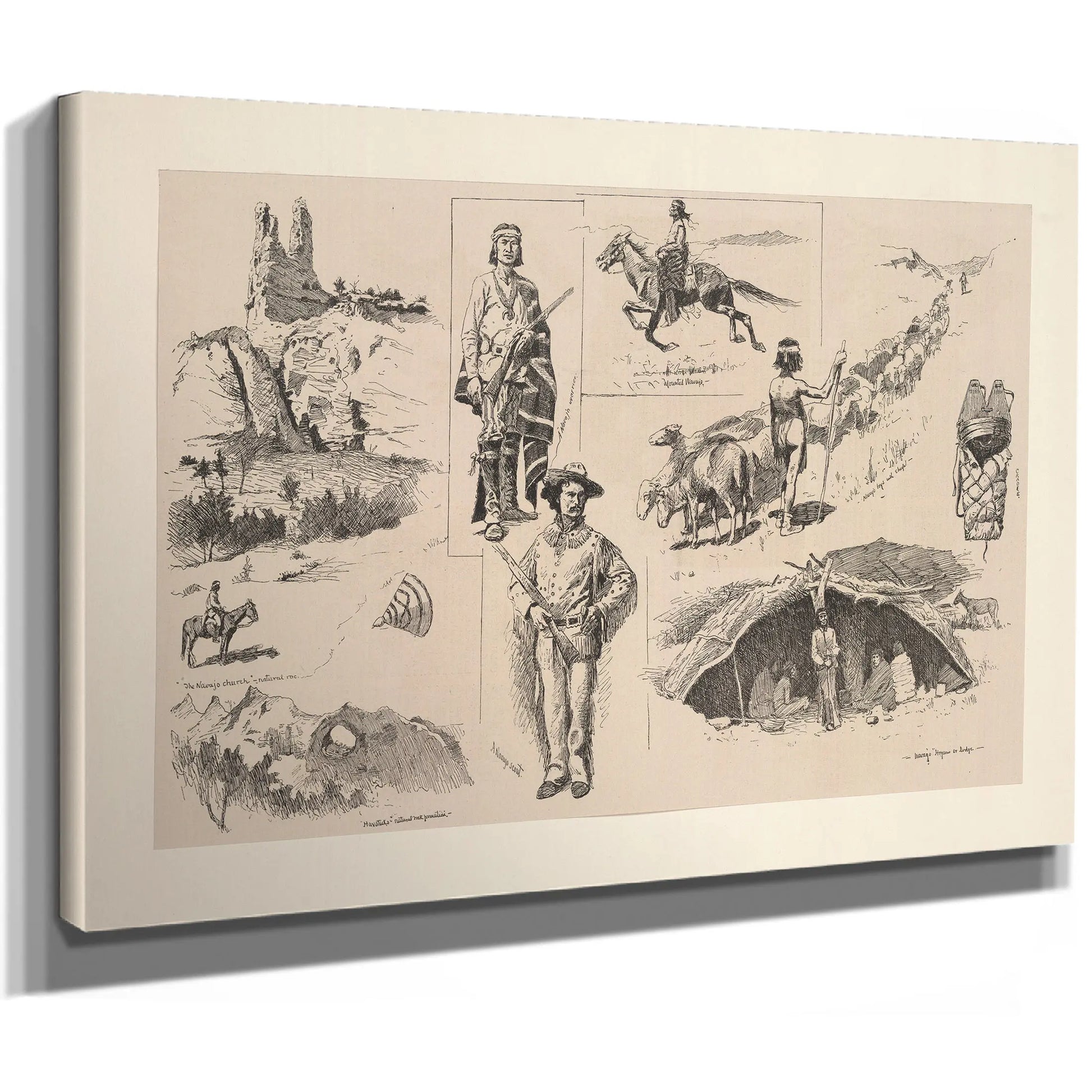 The Navajo Indians by Frederic Remington