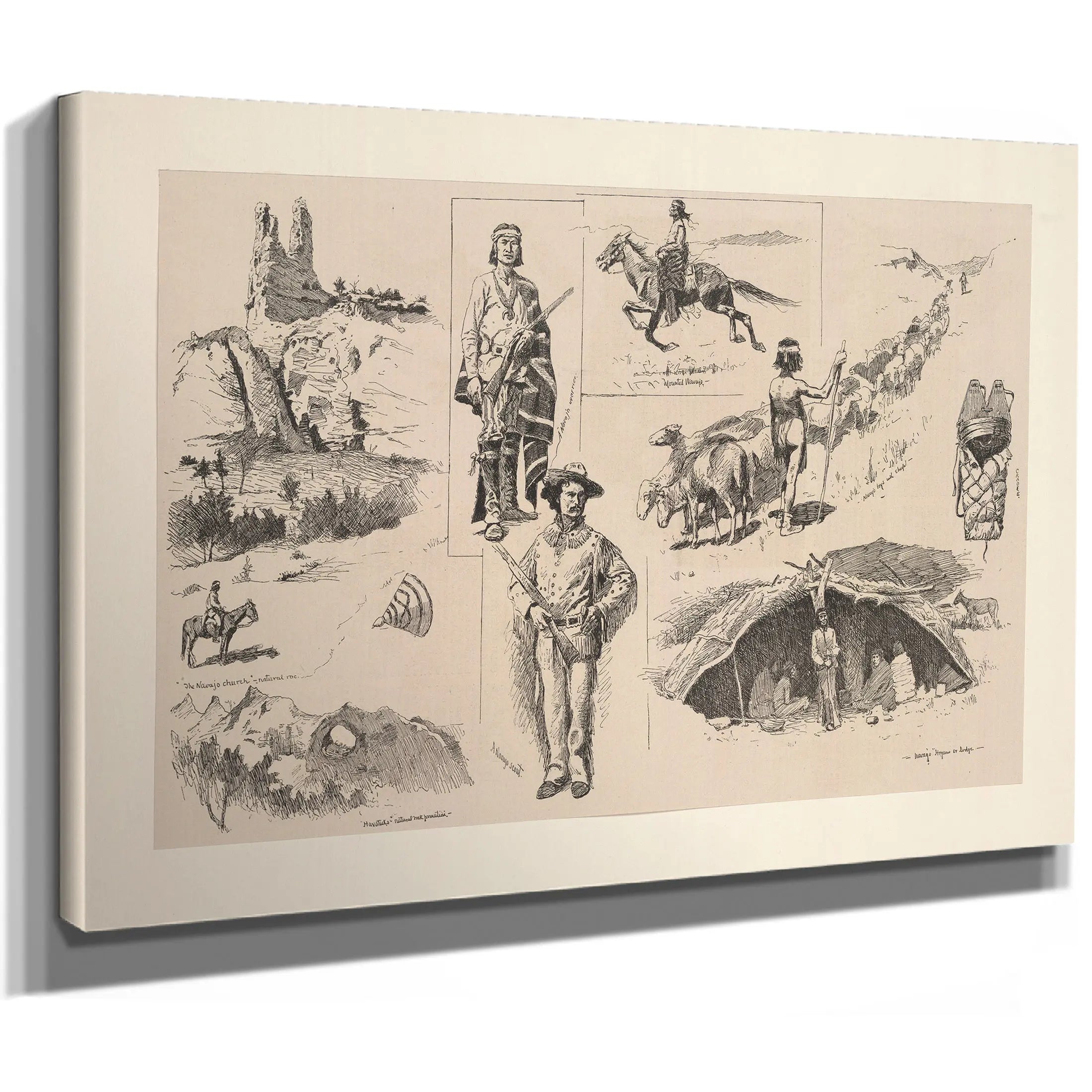 The Navajo Indians by Frederic Remington