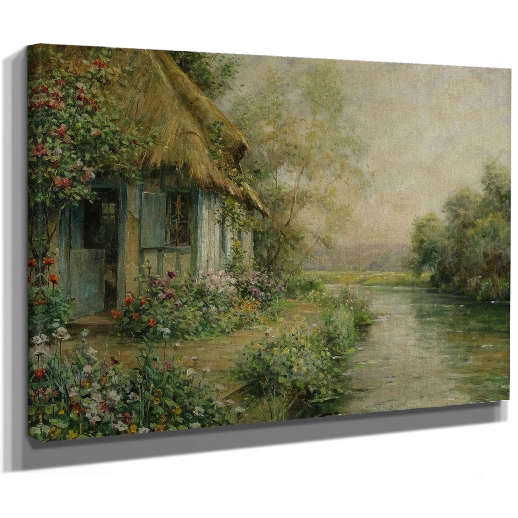 The Cottage At Beaumont By Louis Aston Knight Fine Art Print