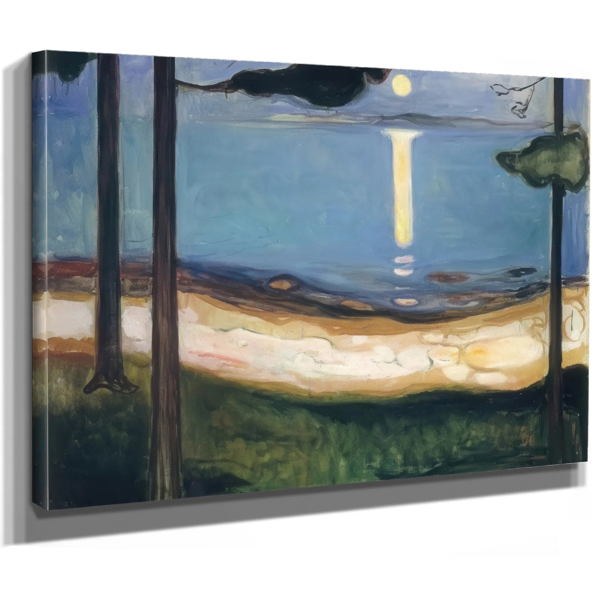 Moonlight 1895 By Edvard Munch Fine Art Print