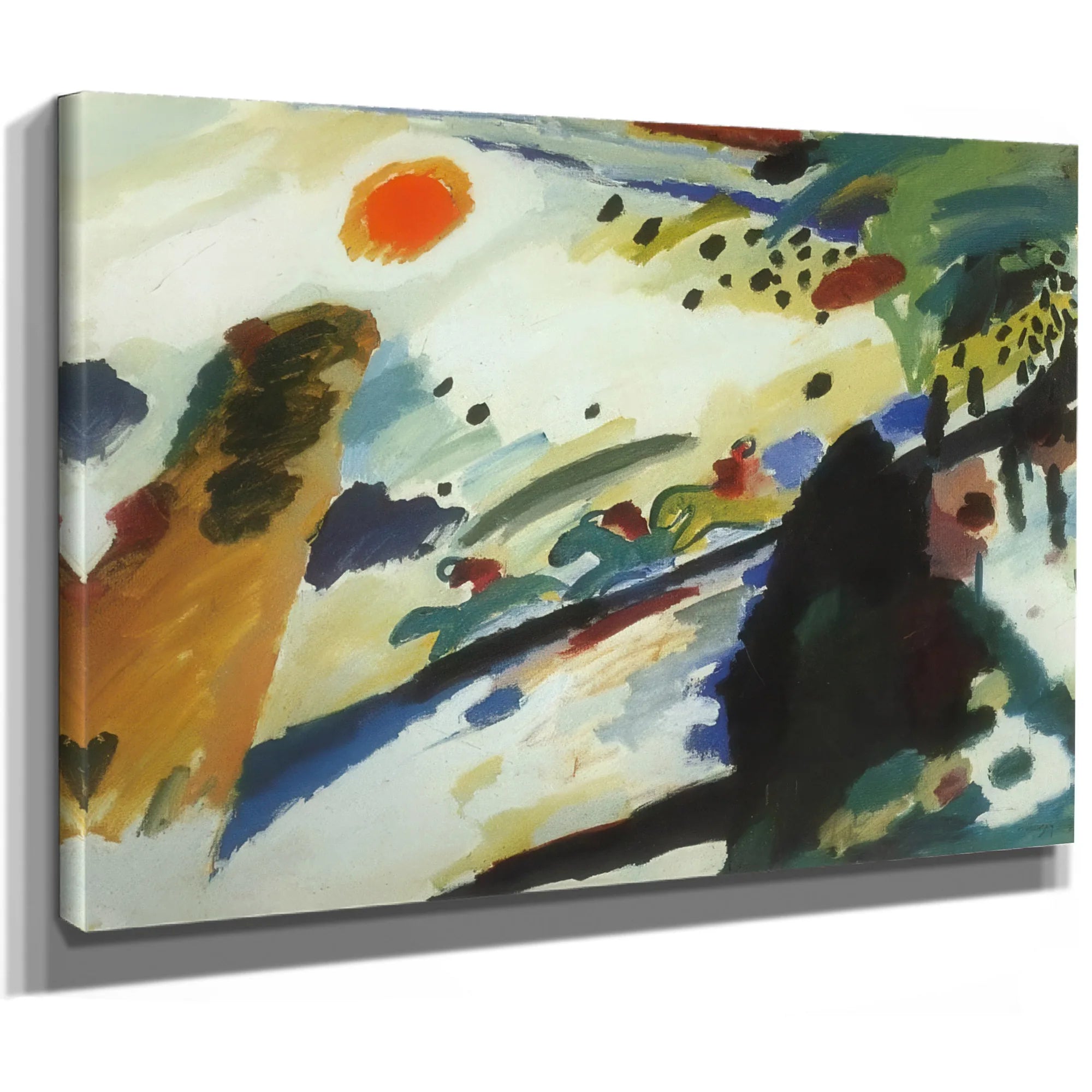 Romantic Landscape 1911 By Wassily Kandinsky Fine Art Print